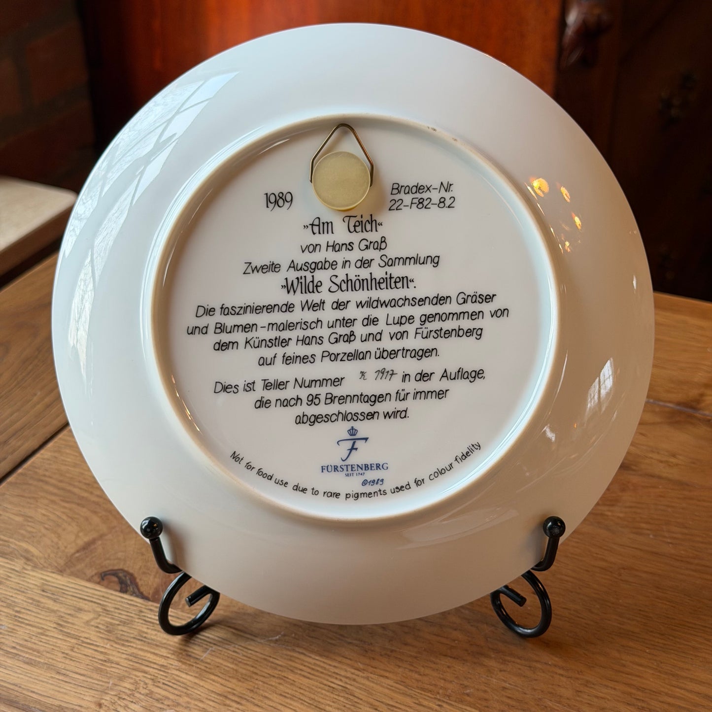 Fürstenberg wandbord Am Teich (1989) – Hans Graß – Wilde Schönheiten