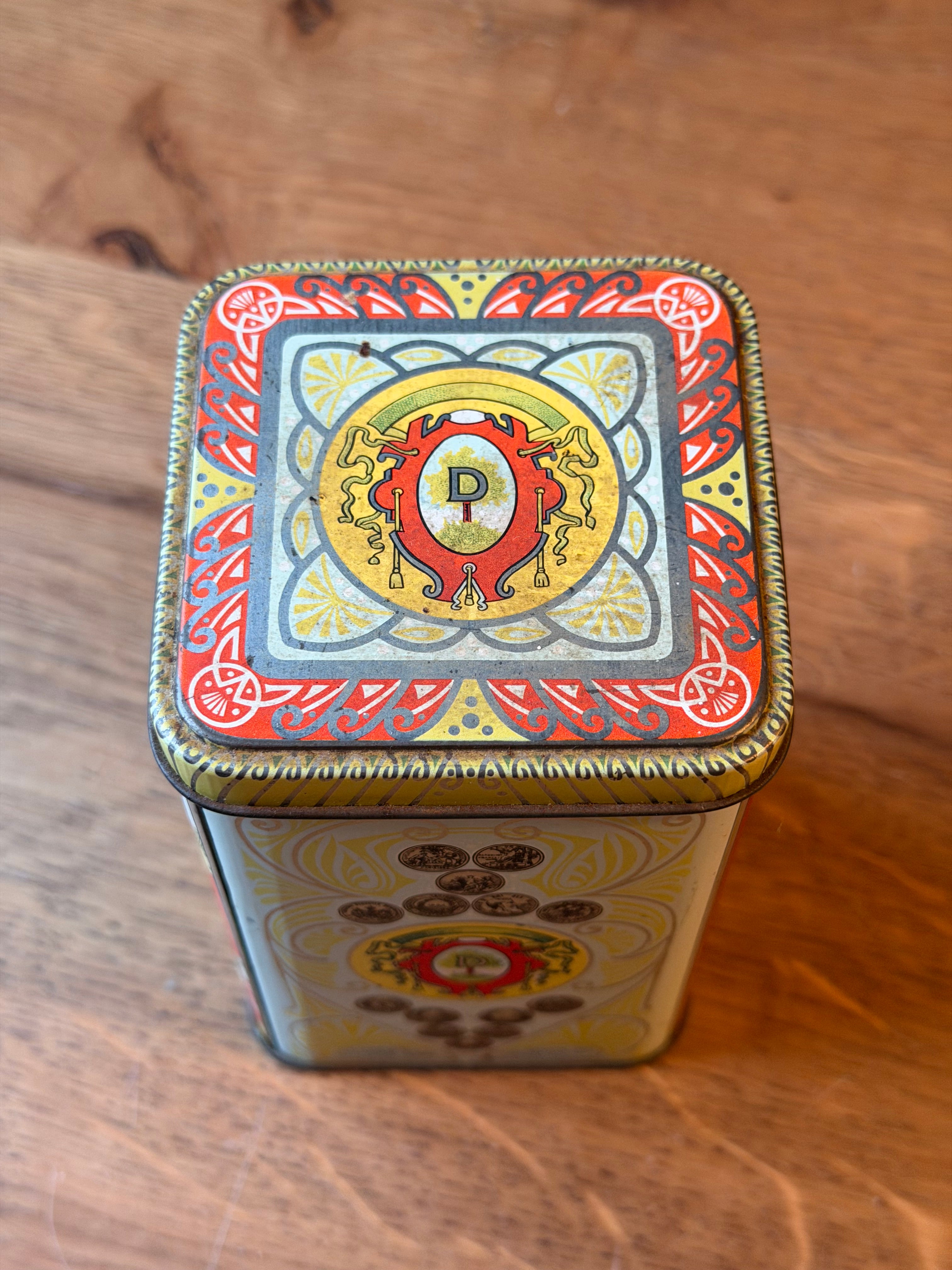 Antique Droste's Cocoa Tin with Upright Lid – Haarlem
