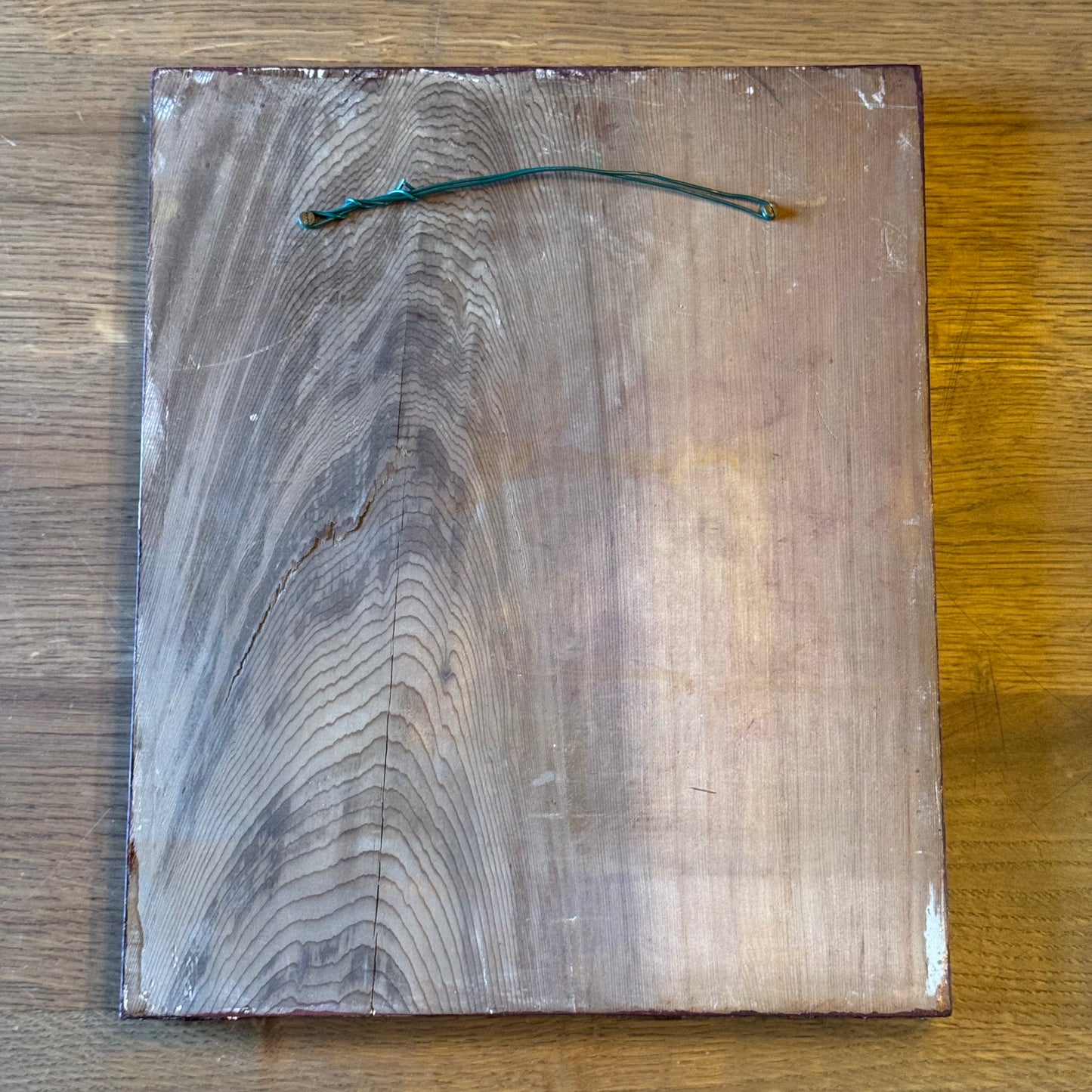 Handgeschilderde Icoon van Maria Magdalena op Houten Paneel – Verguld Nimbus – 20e Eeuw