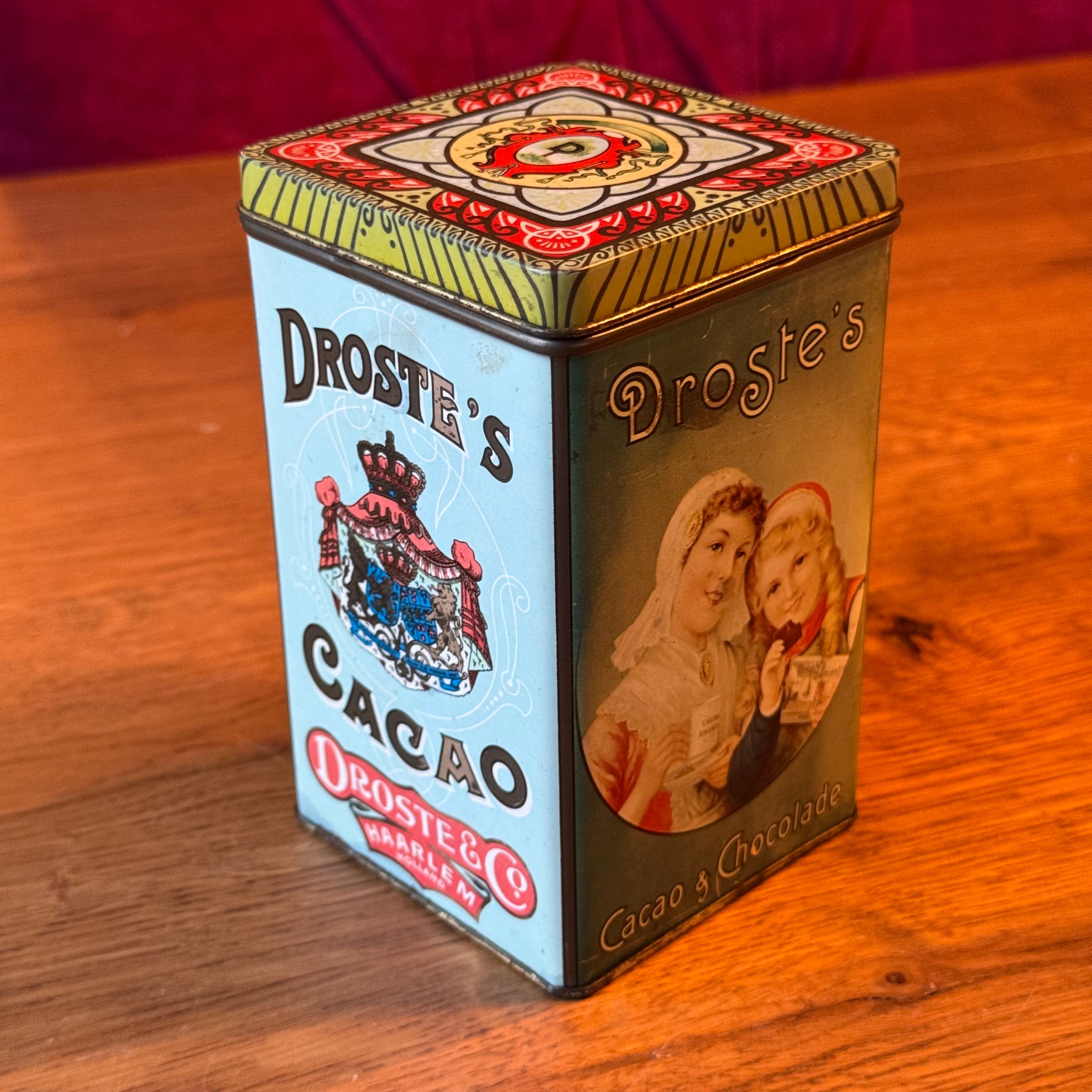 Vintage Droste's Cocoa & Chocolate Tin - Nurse & Girls - Haarlem