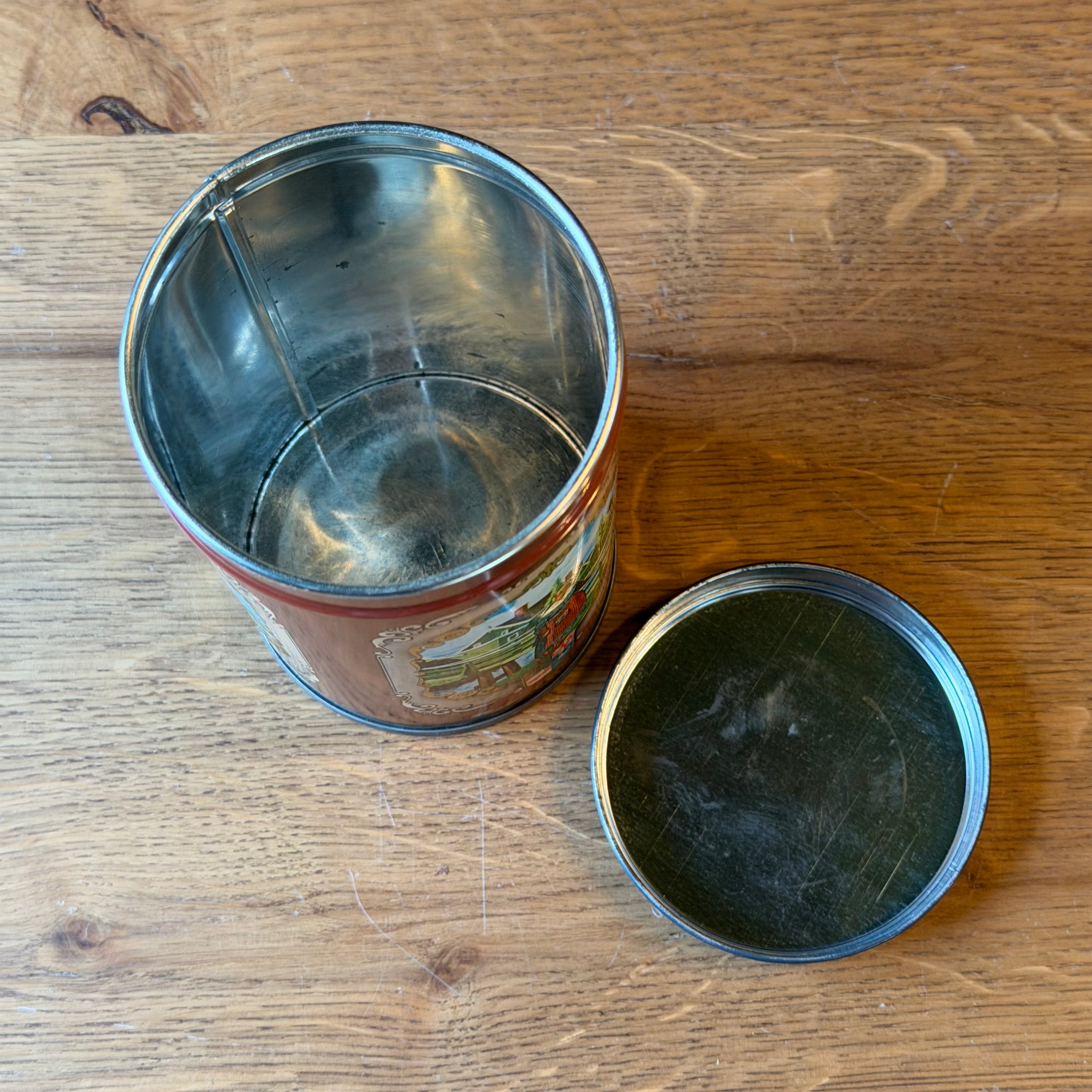 Albert Heijn cookie tin Real Zaansche Cookies with Zaan scenes