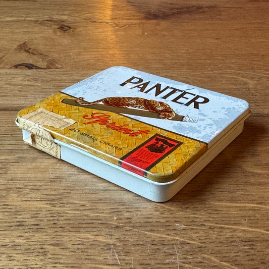Panther Sprint cigar tin – white/yellow – 20 small cigars