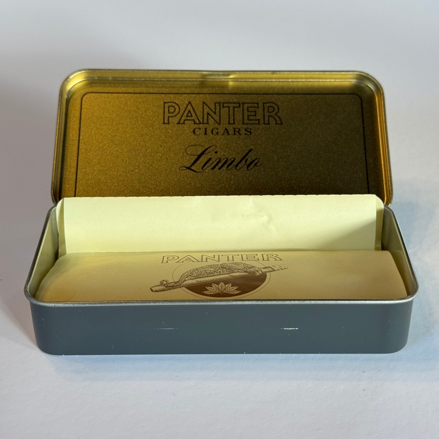 Vintage Panter Limbo Cigar Tin – Made in Holland (ca. 1980s)
