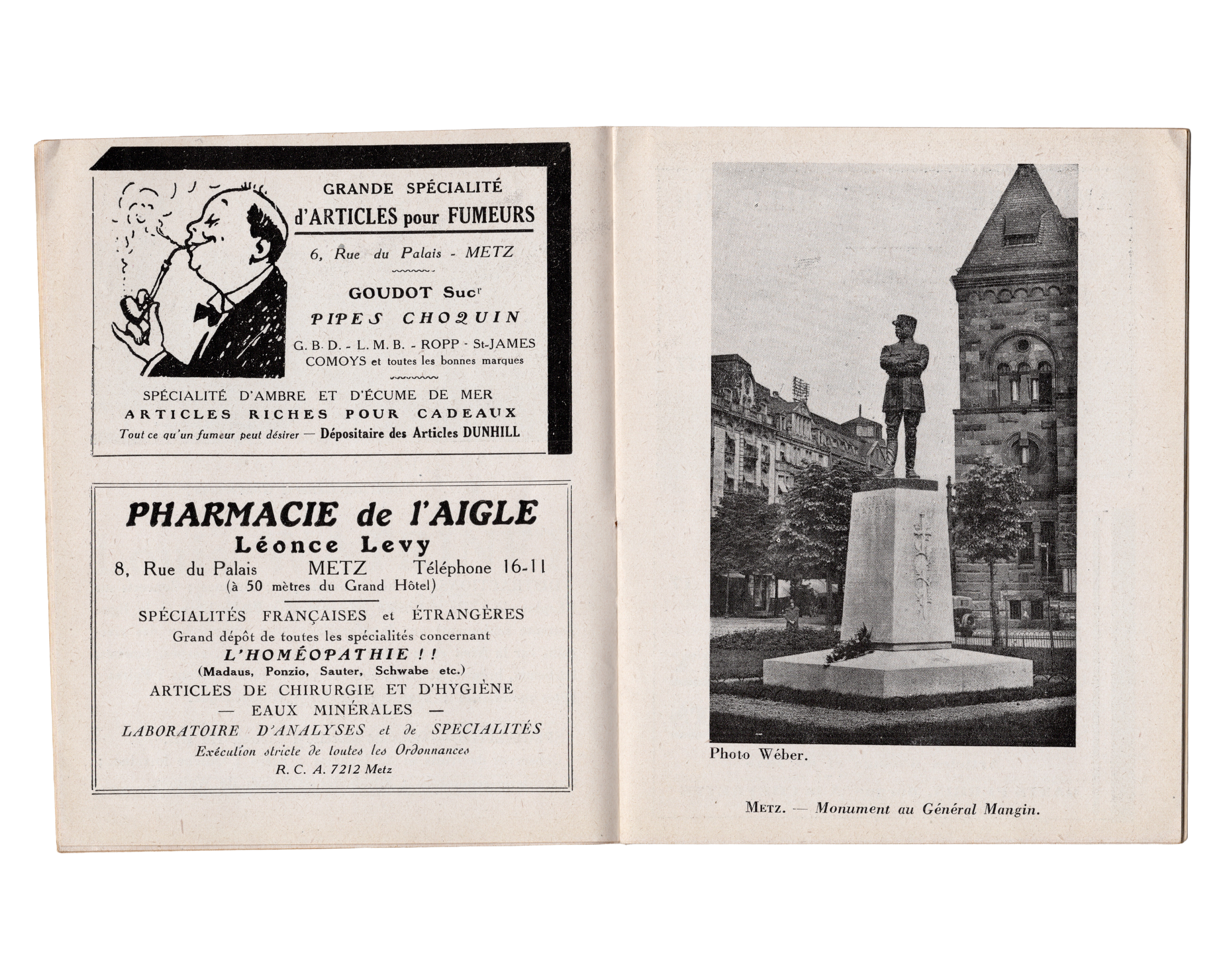 Petit guide touristique Metz Moselle années 1930 Extension Touristique Française