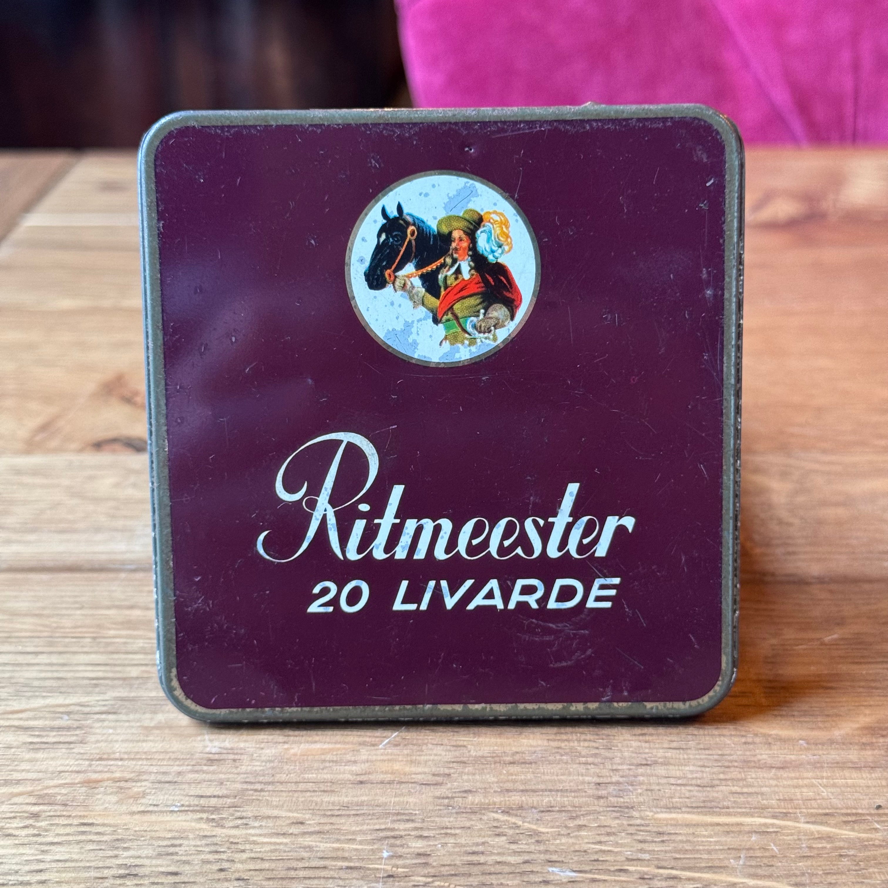 Vintage Ritmeester Livarde Cigar Tin – 20 Pieces