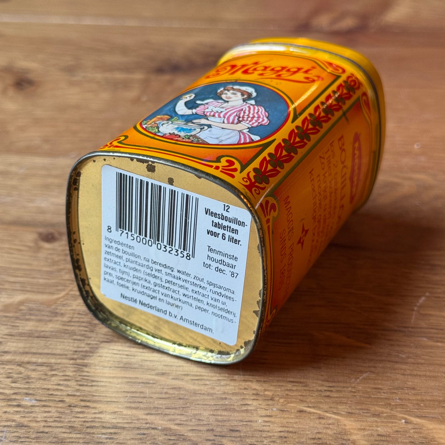 Vintage Maggi Bouillon Blikje - De Gouden Blokjes (Jaren '80)