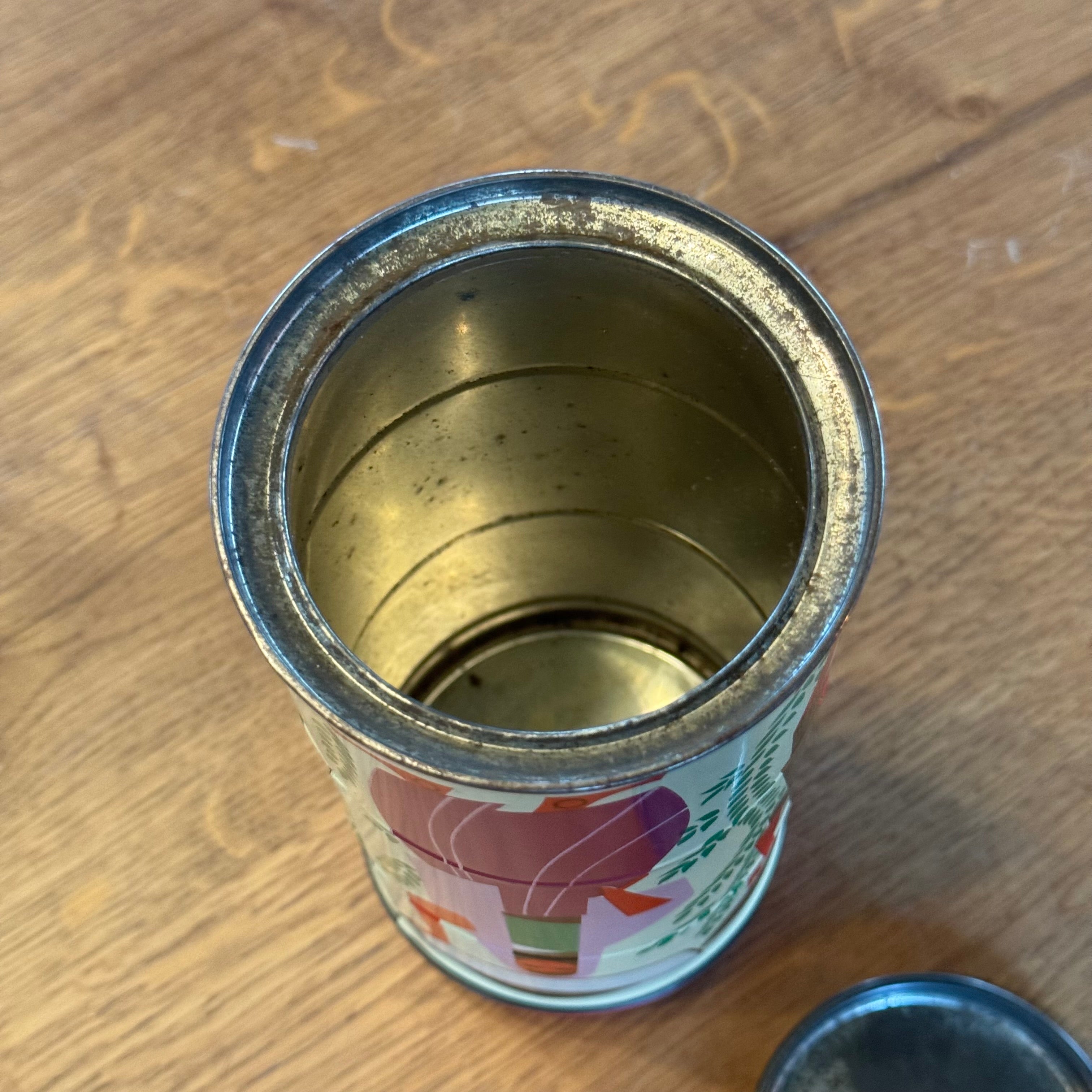 Albert Heijn coffee tin – modernist design – ca. 1950