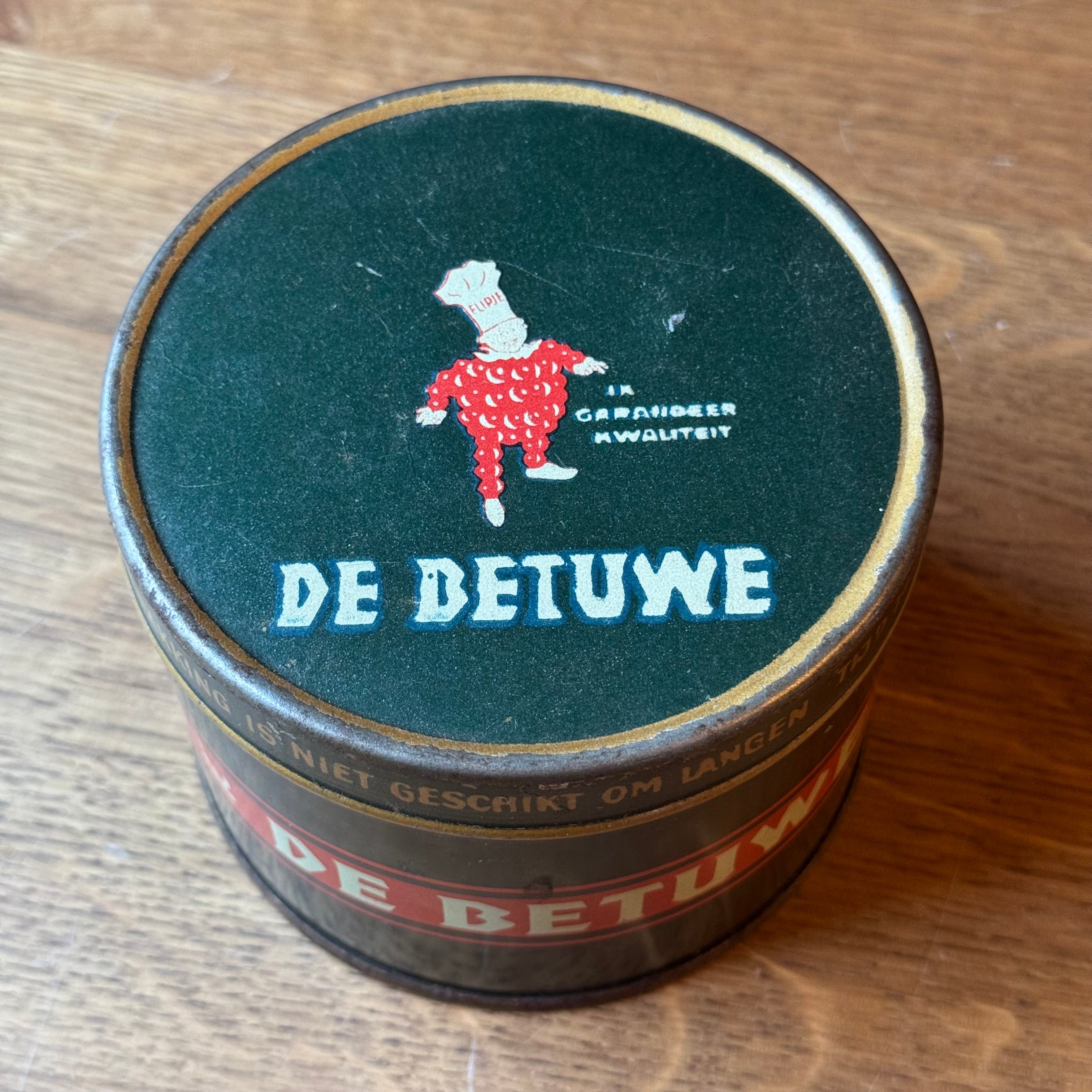 Vintage 'De Betuwe' Tin - Flipje Tiel - Conpura Apple Syrup (1950s)