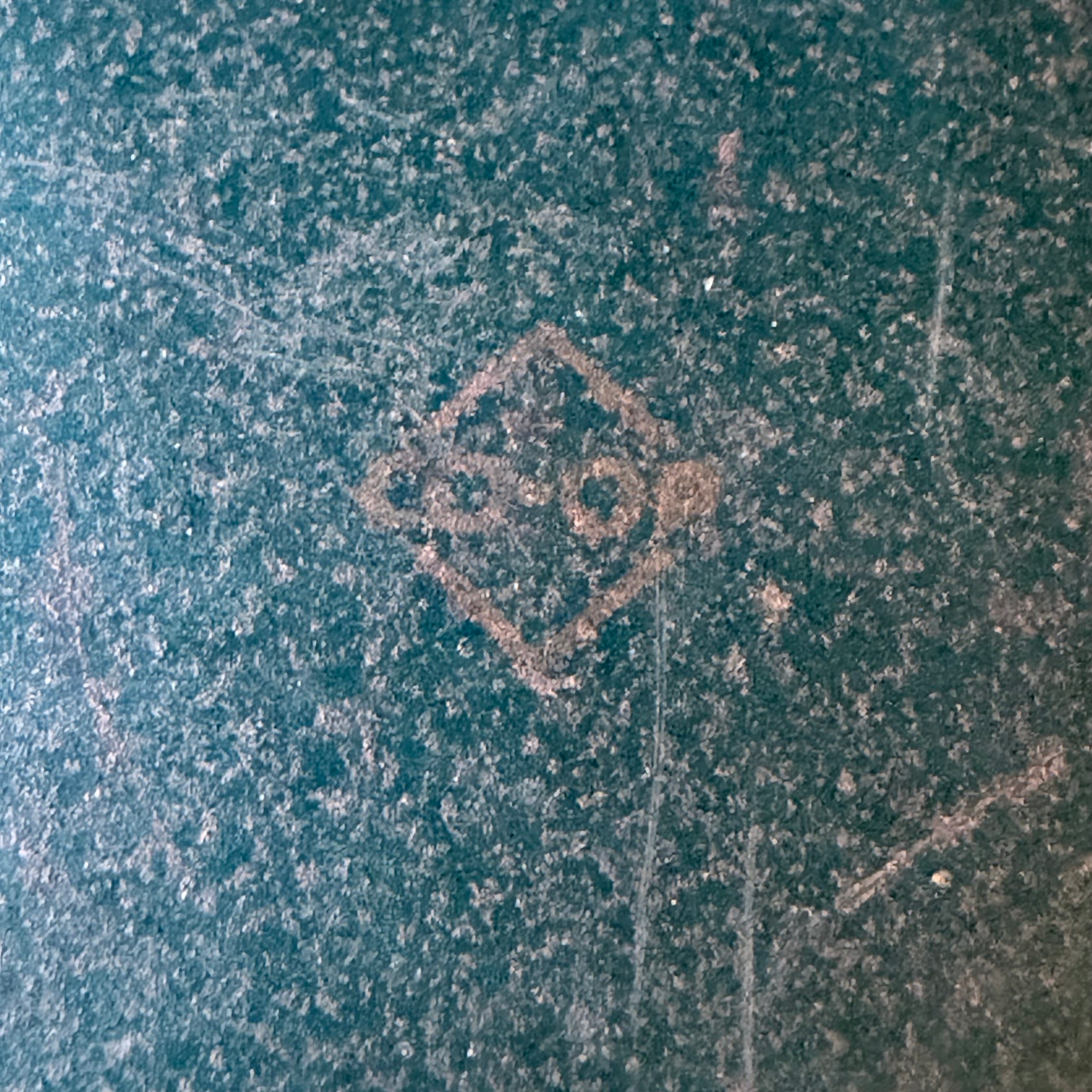 Antike Blechtrommel von Van Melle's Toffees – Art-déco-Blumenmotiv – Vintage-Dekoration