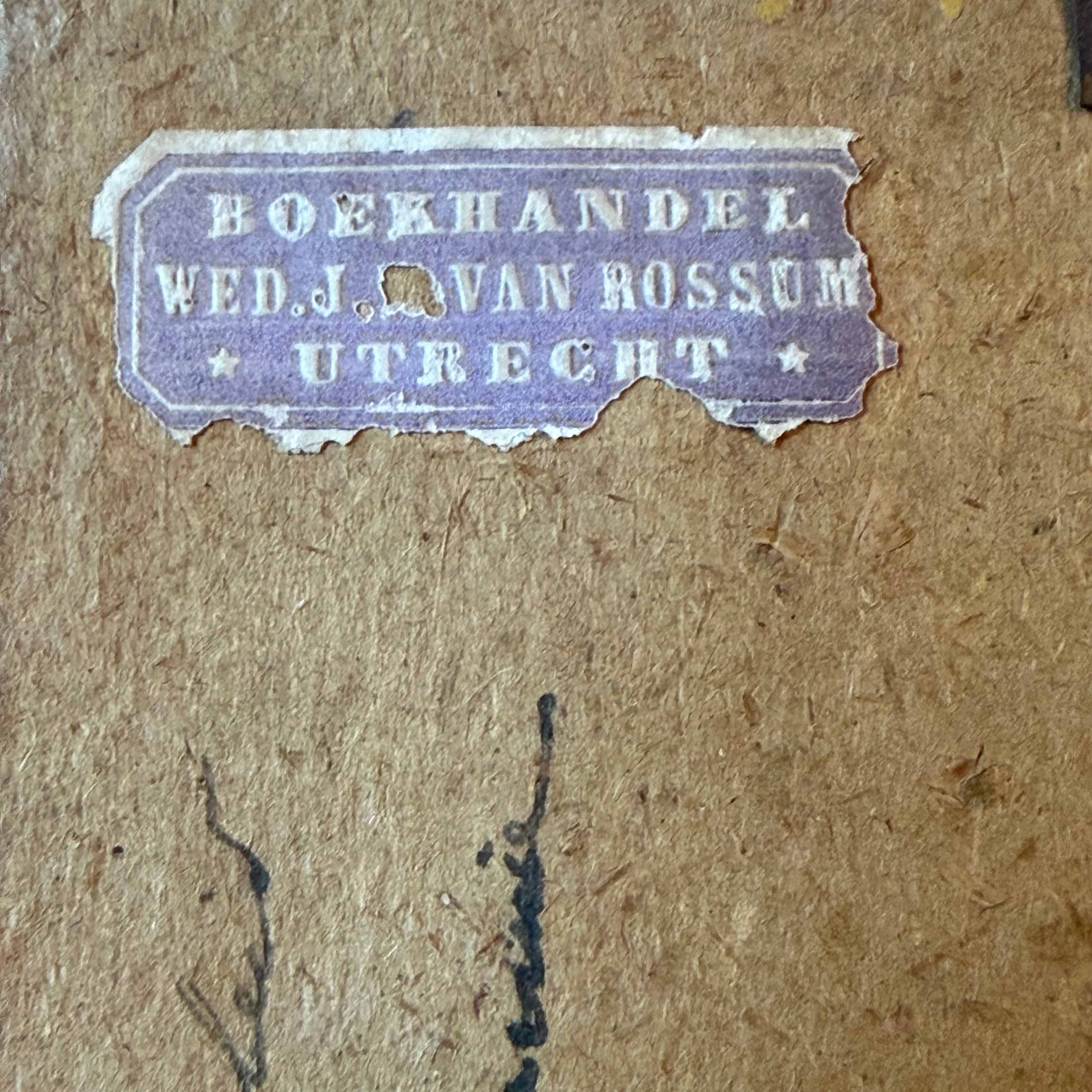 Engelbewaarder devotieprent Van Rossum Utrecht 1941 ingelijst