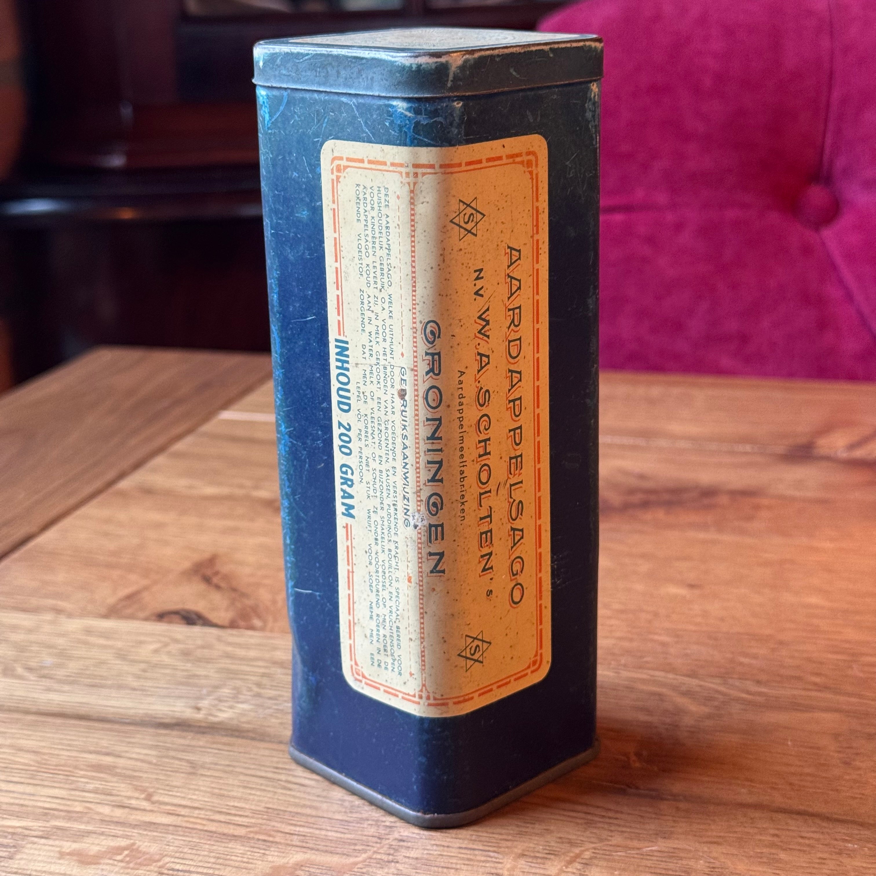 Antique Potato Sago Tin – WA Scholten Groningen