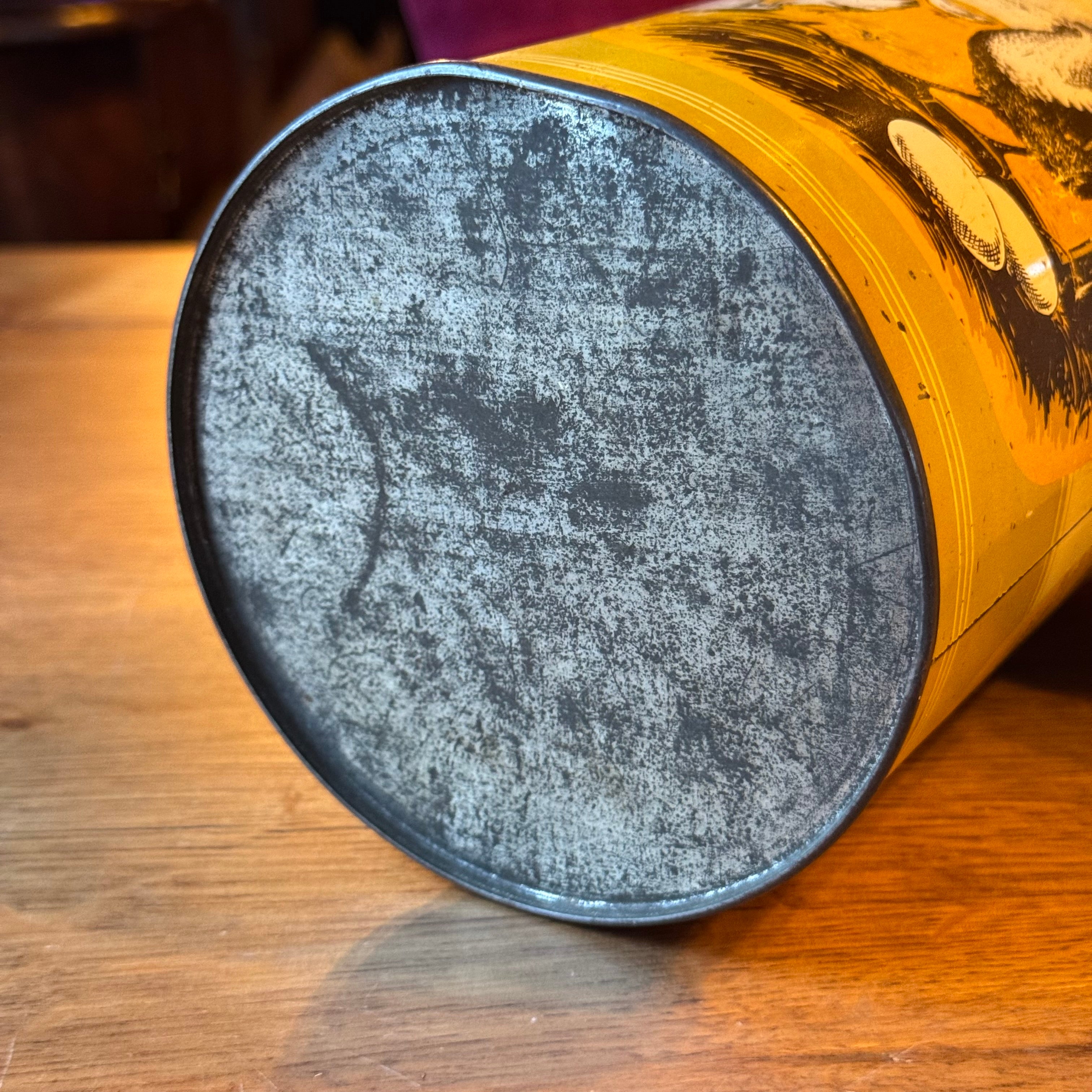 Vintage Biscuit Tin Van der Meulen - Hallum (Friesland) - Chicken & Farmer