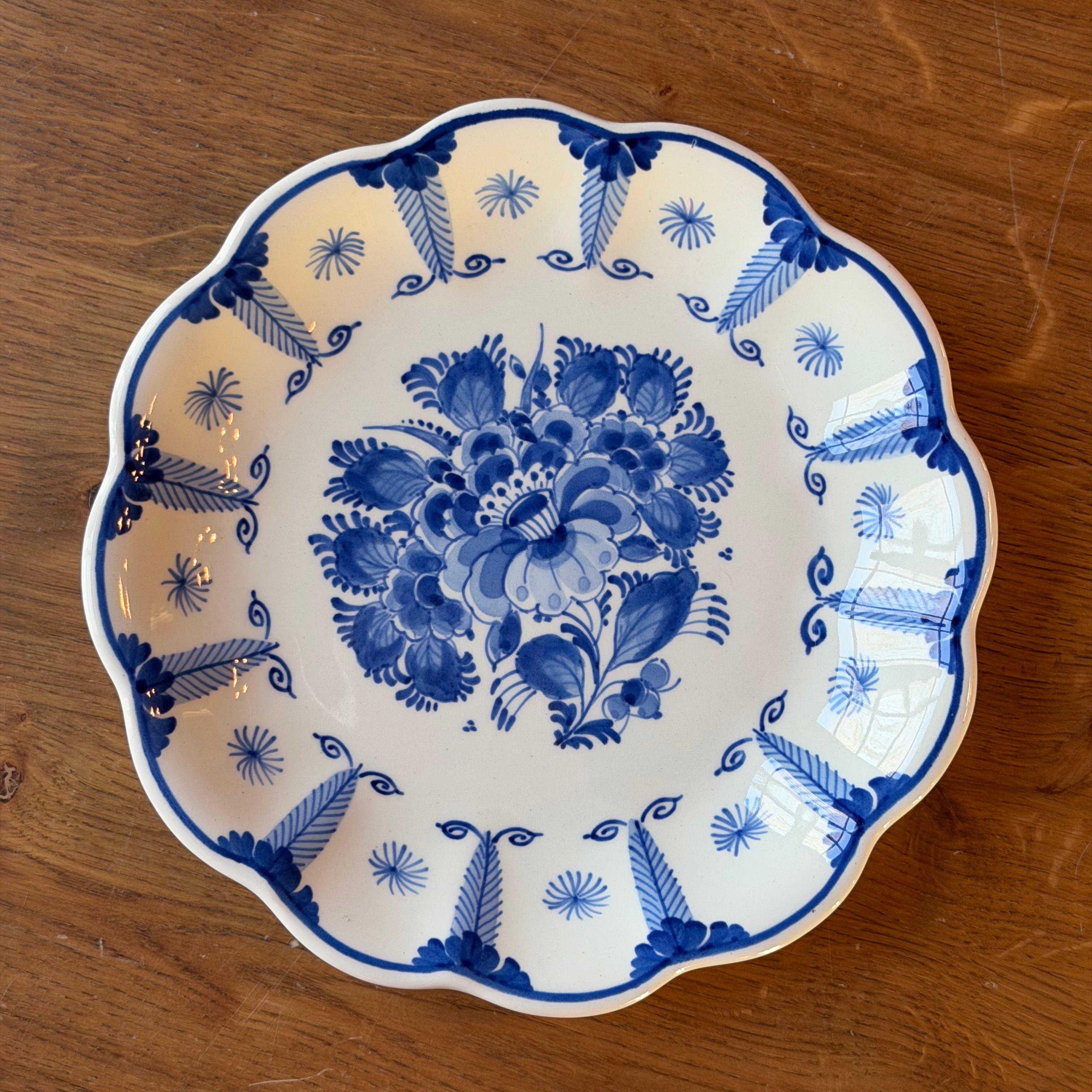 Wandteller „Royal Delft“ – handbemalt in Delfter Blau (19,5 cm)