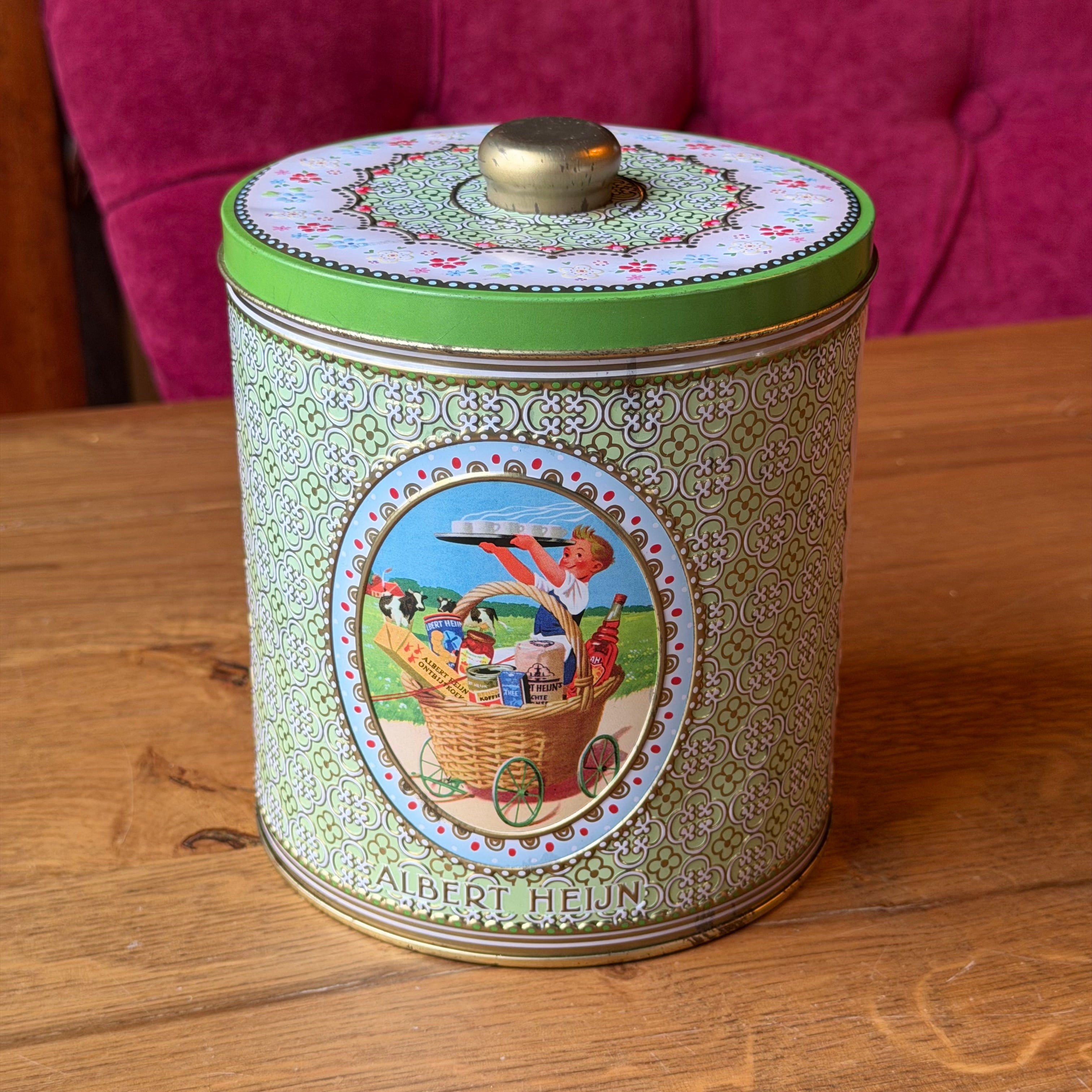 Albert Heijn Jubileumblik 125 Jaar (1887–2012) – Rond Verzamelblik Anno 1887