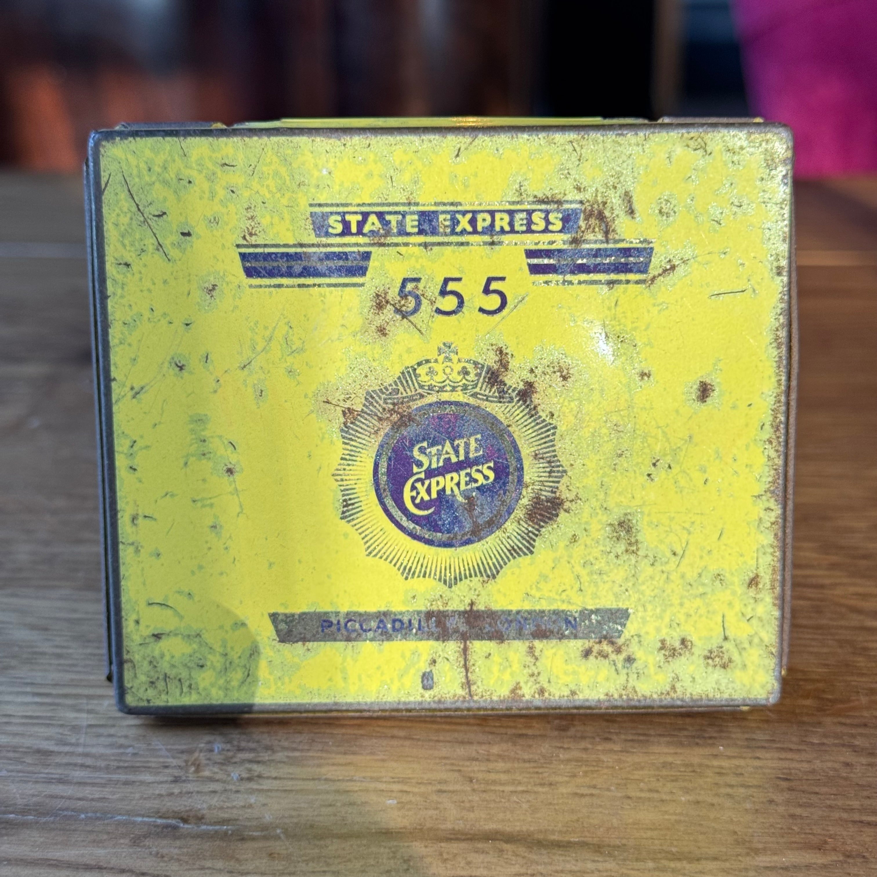 Vintage State Express 555 sigarettenblik — Ardath Tobacco London