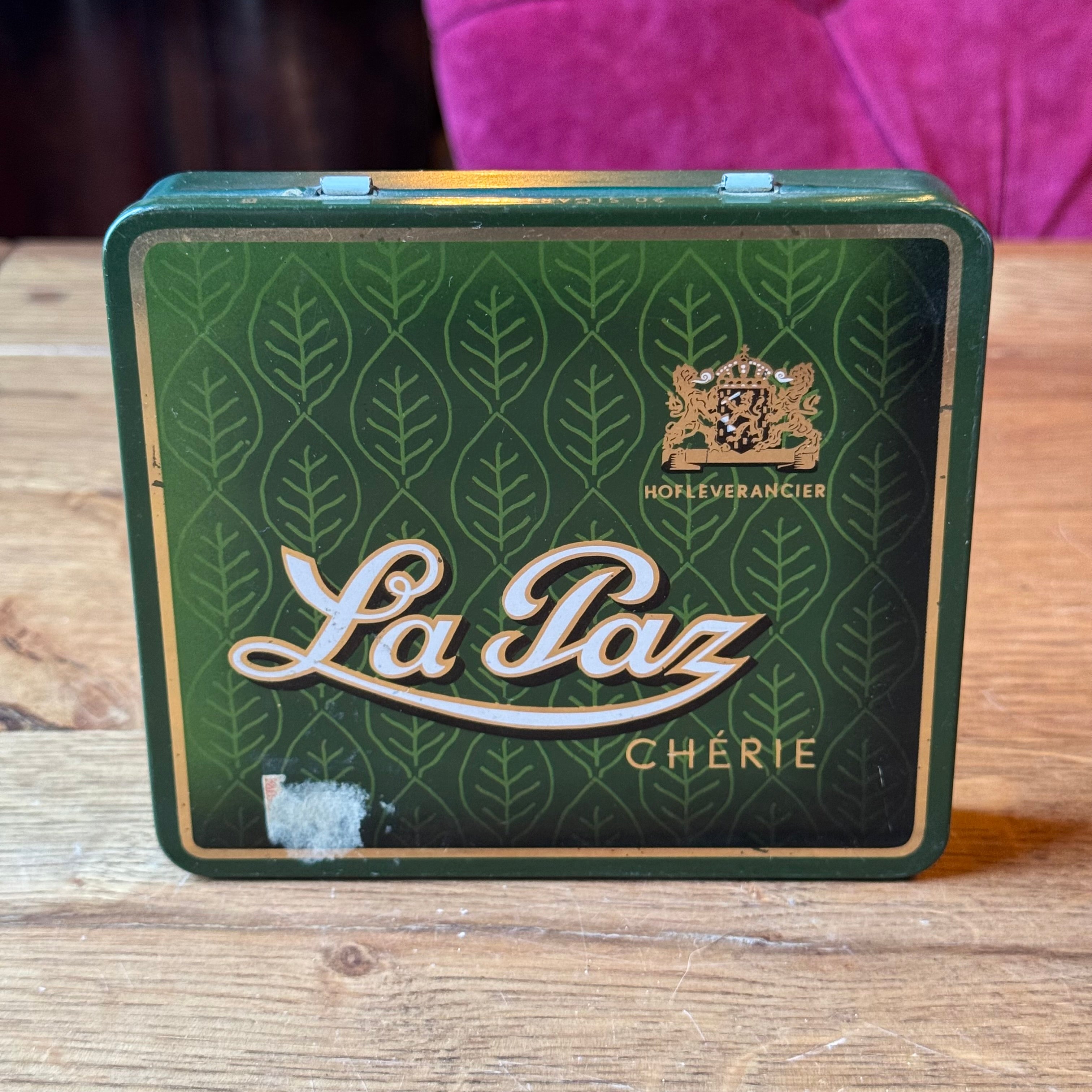 La Paz Chérie sigarenblik – groen – vintage