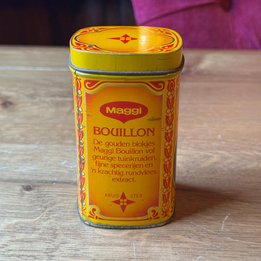 Vintage Maggi Bouillon Can - The Golden Cubes (1980s)
