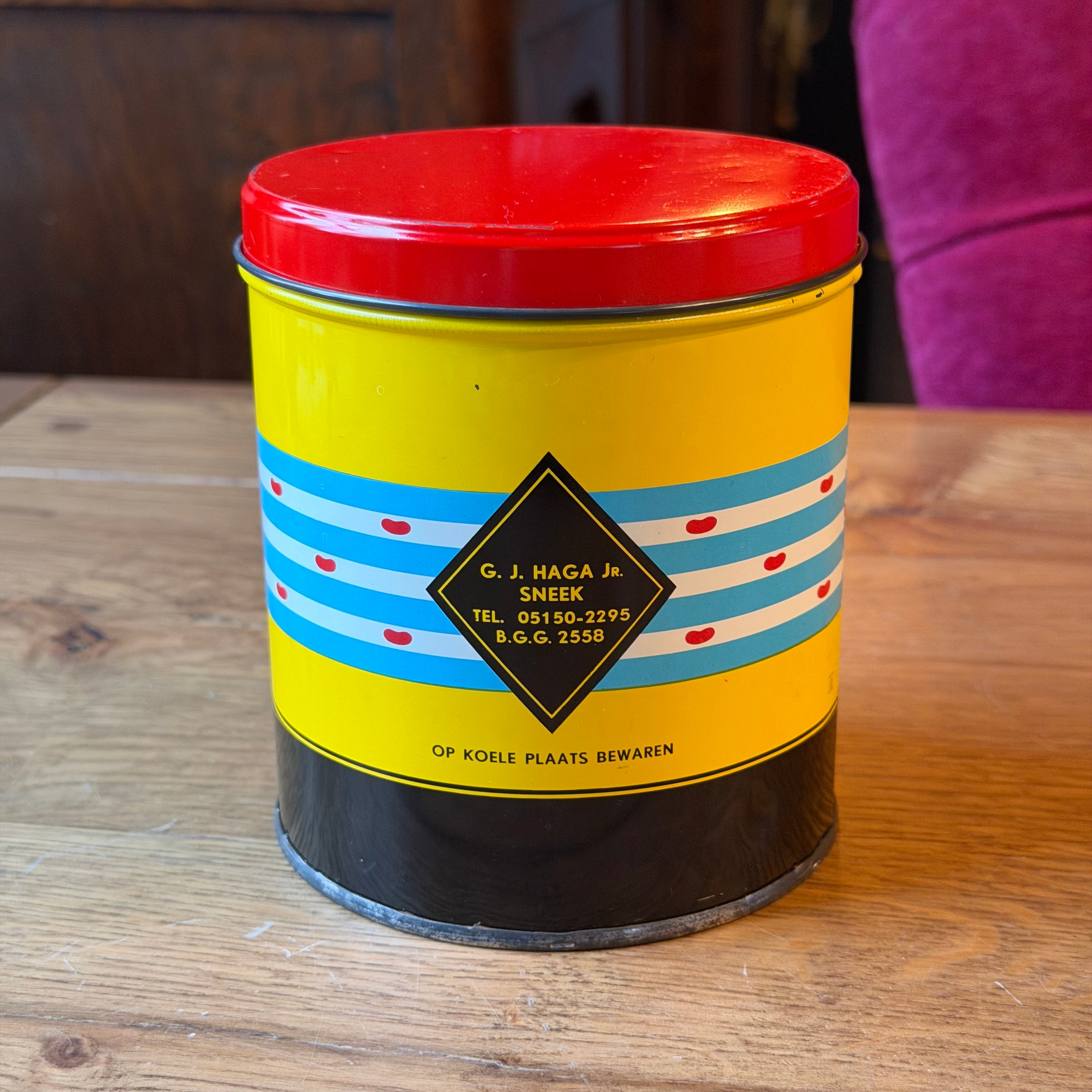 Vintage Keksdose GJ Haga Jr. Sneek – Sneeker Butter Dribble Cookies