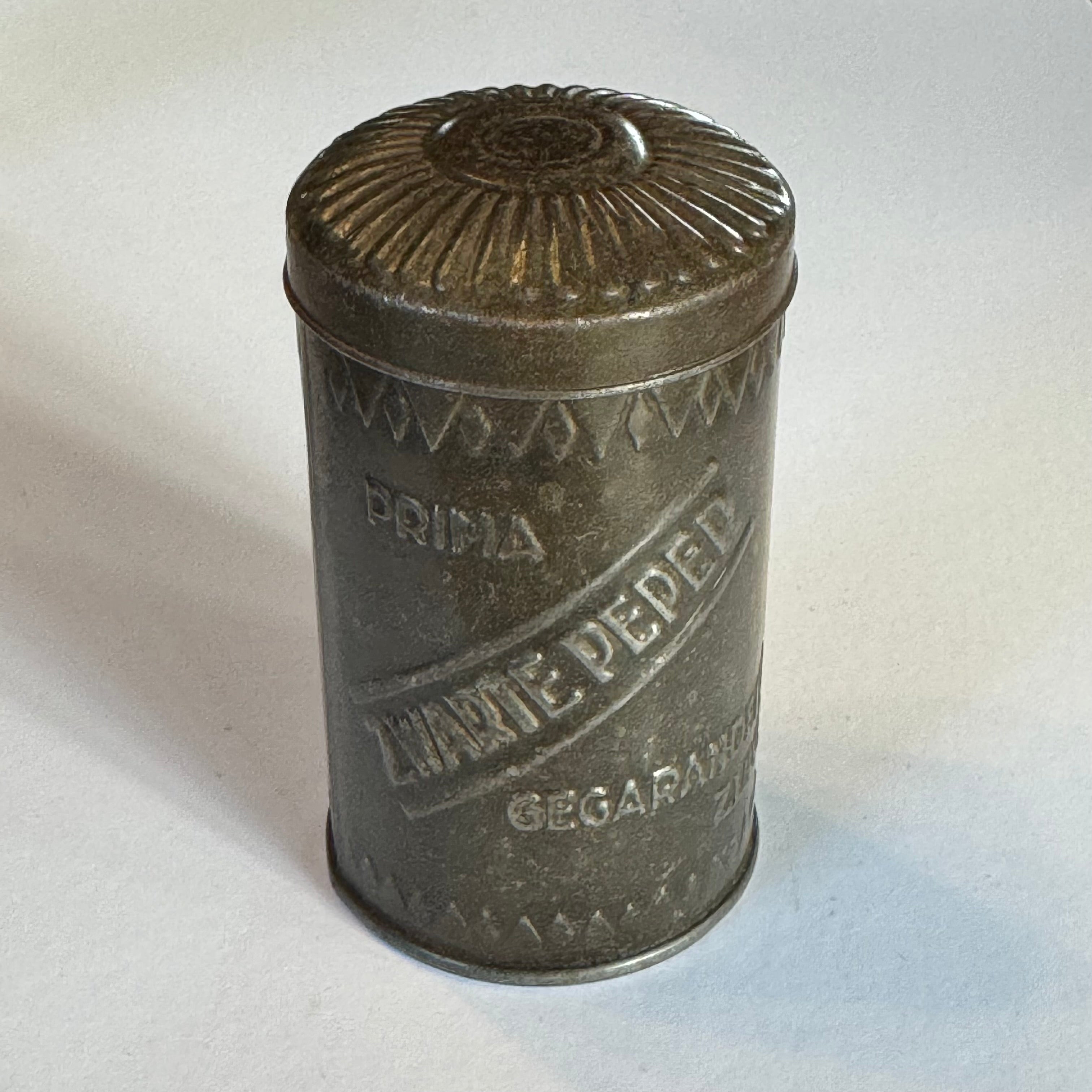 Antique pepper tin β βBlack Pepperβ Excellent quality, Amsterdam-Batavia