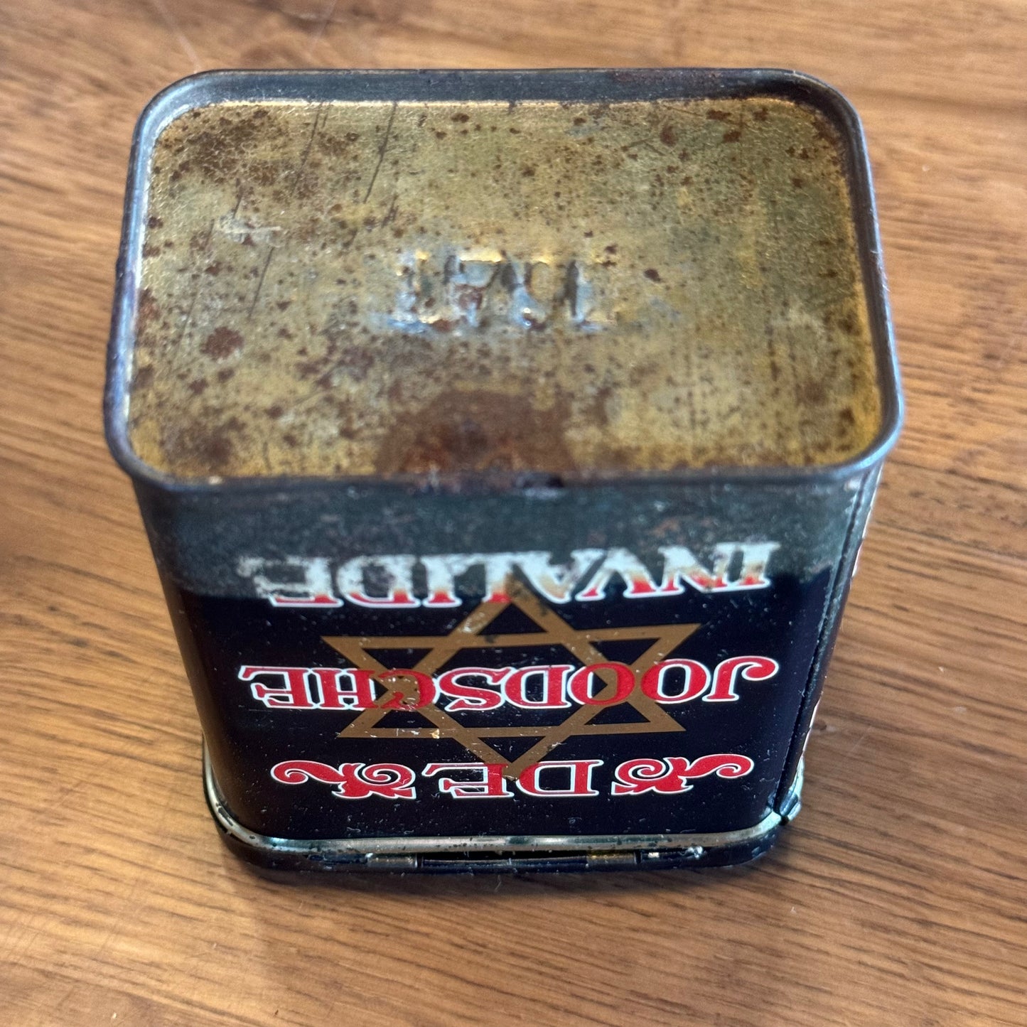 Zeldzaam Antiek Collecte Blik van De Joodsche Invalide The Collectionist