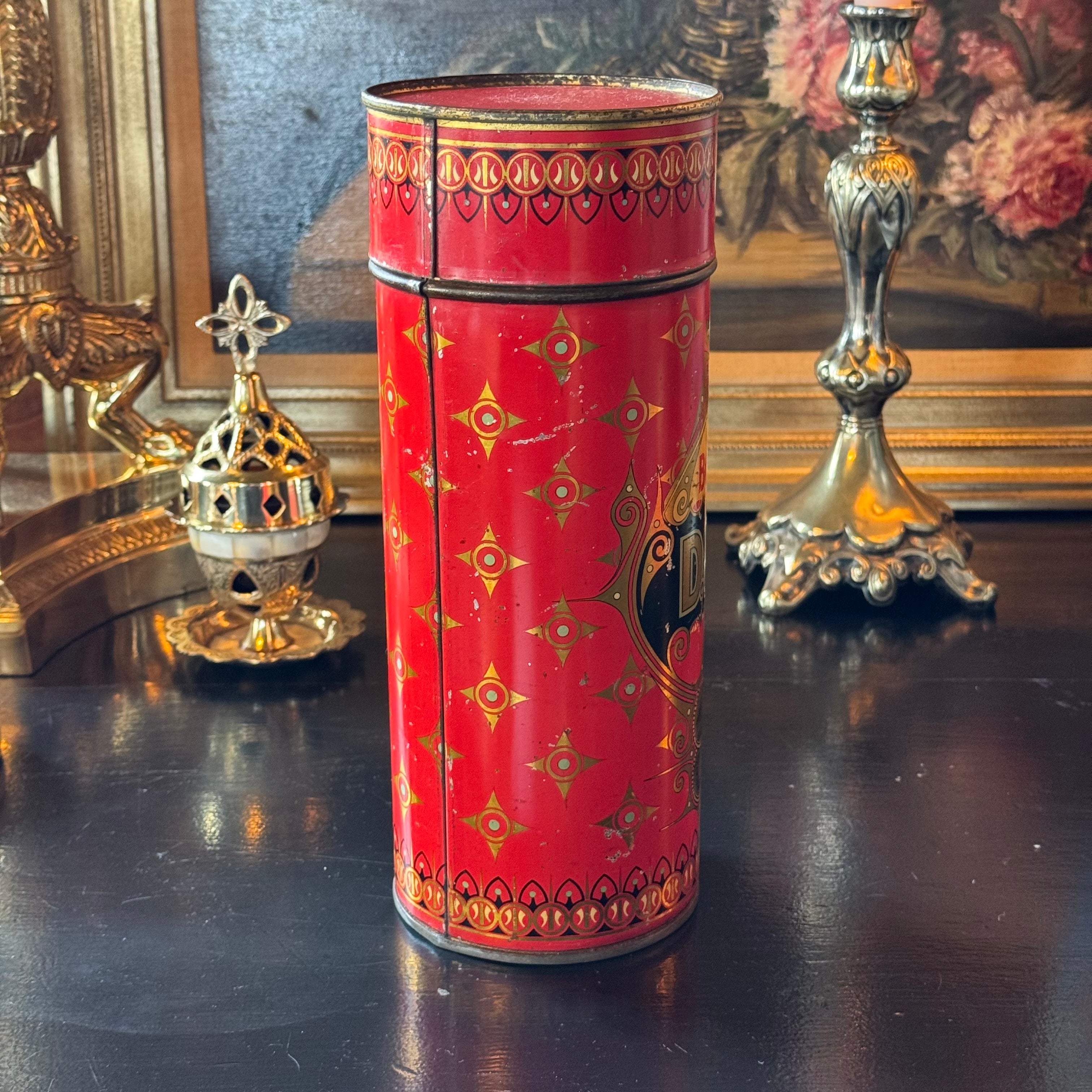 Antiek Fries koekblik D. Sieperda Harlingen – Fijne Friesche Boter-Drabbelkoeken