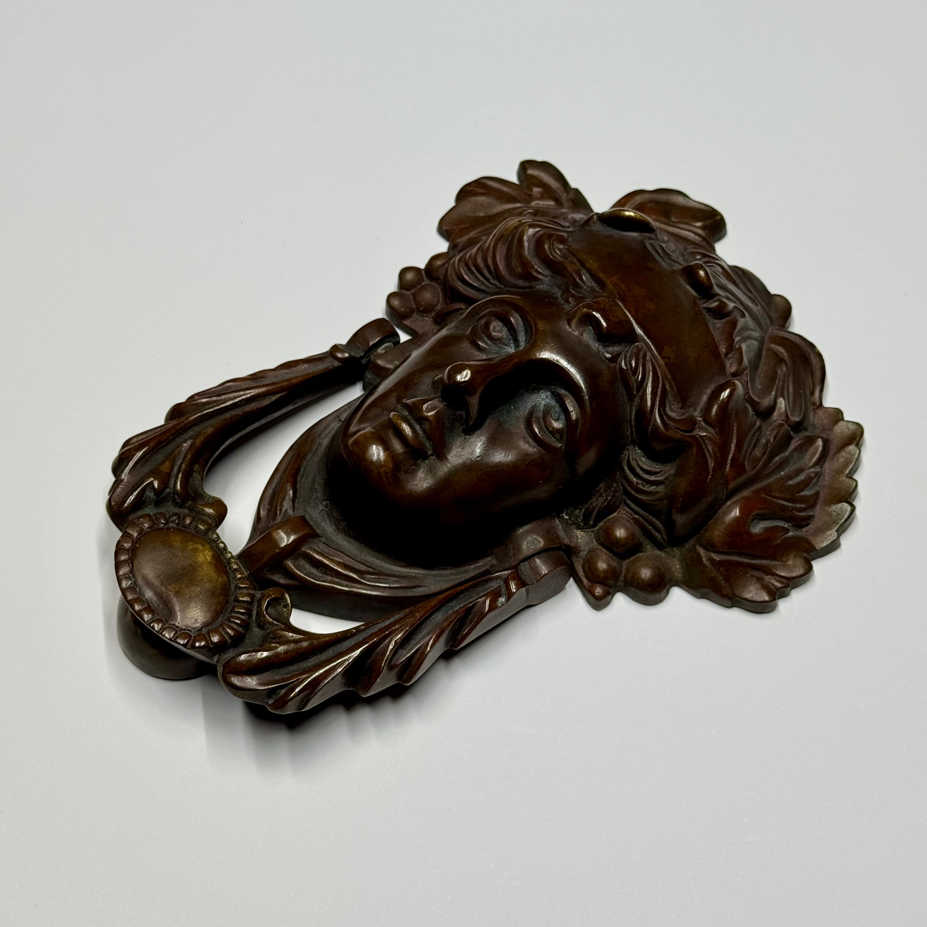 Antiker Türklopfer aus Bronze – Frankreich, ca. 1890