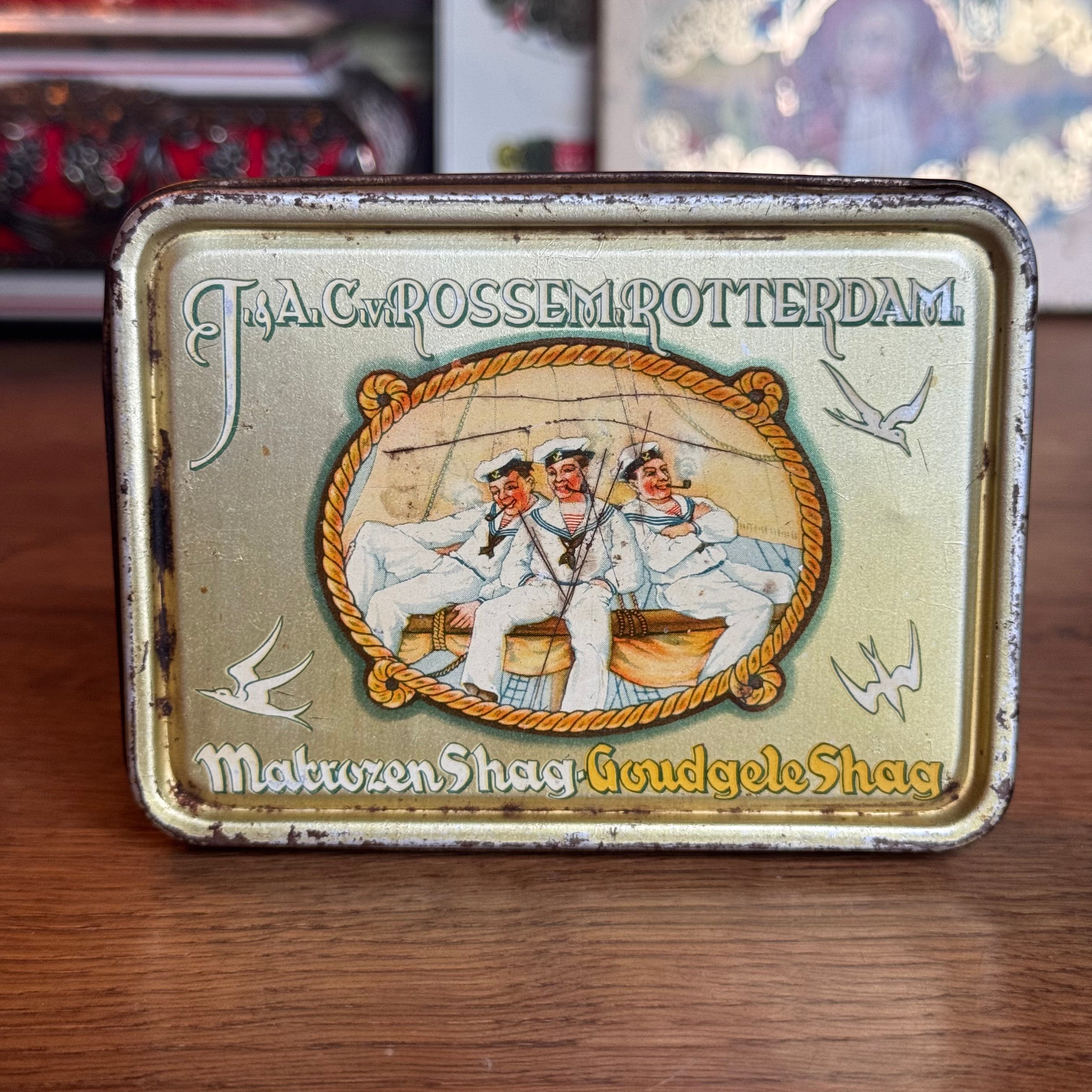 JAC van Rossem Rotterdam – Sailors' Tobacco Tin – ca. 1930–1940