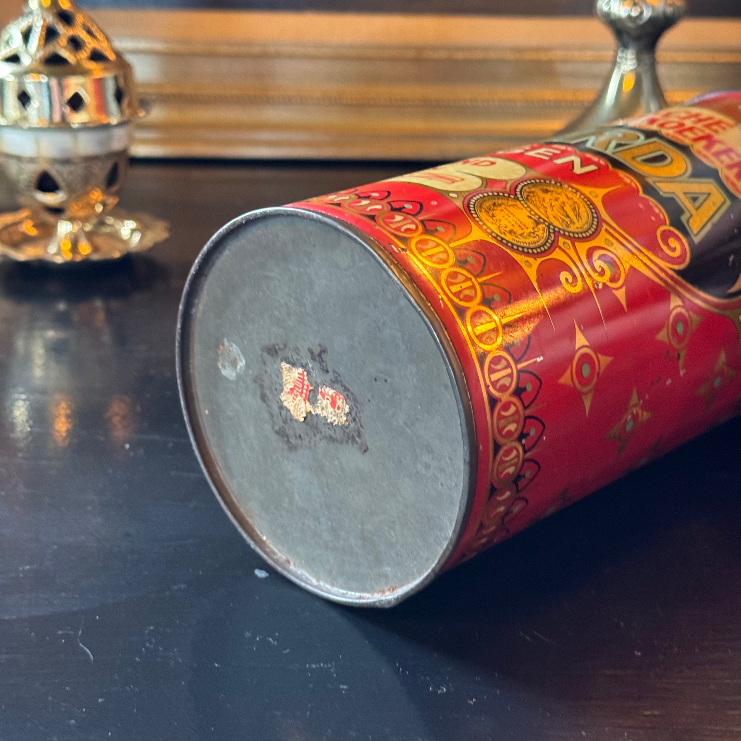 Antiek Fries koekblik D. Sieperda Harlingen – Fijne Friesche Boter-Drabbelkoeken