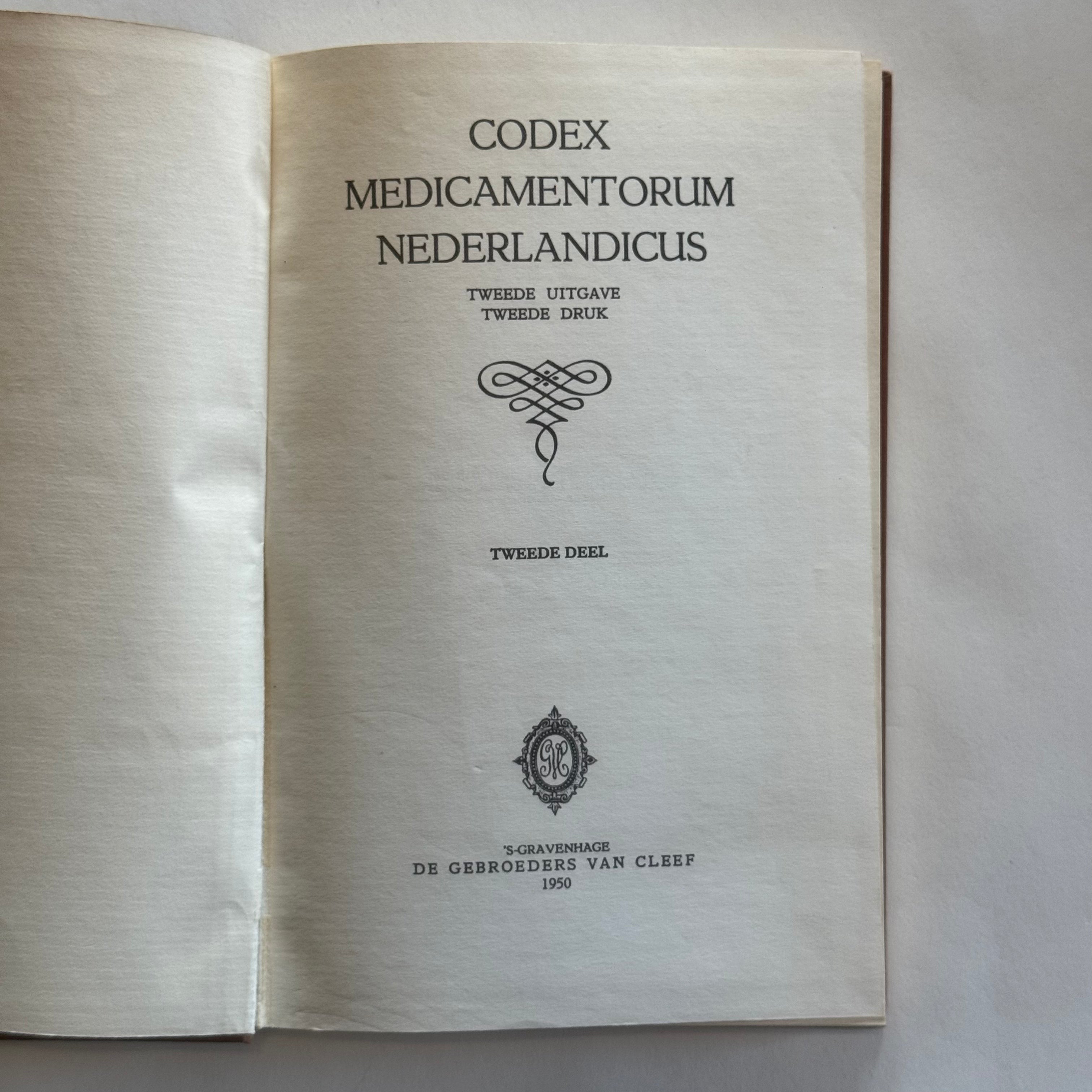 Codex Medicamentorum Nederlandicus Second Part (1950)