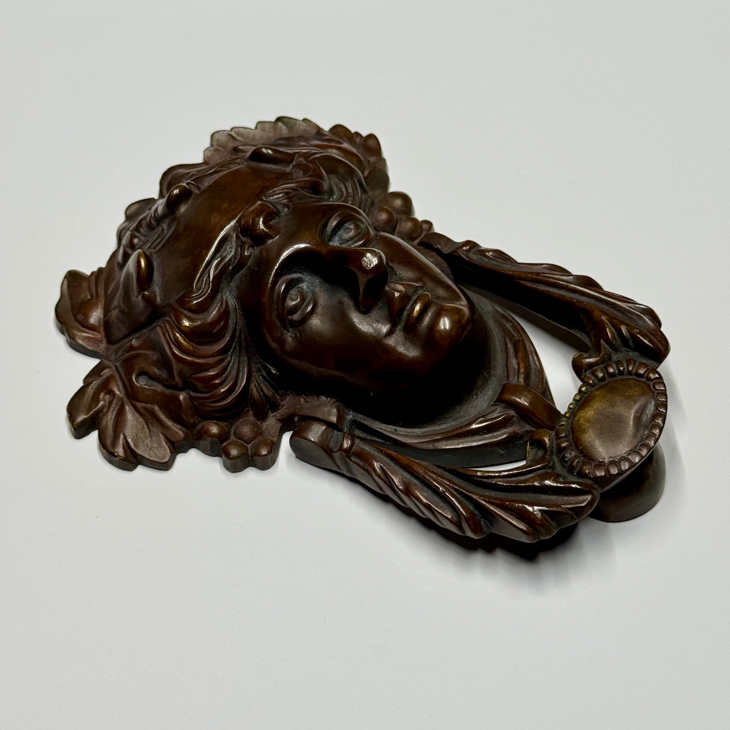 Antiker Türklopfer aus Bronze – Frankreich, ca. 1890