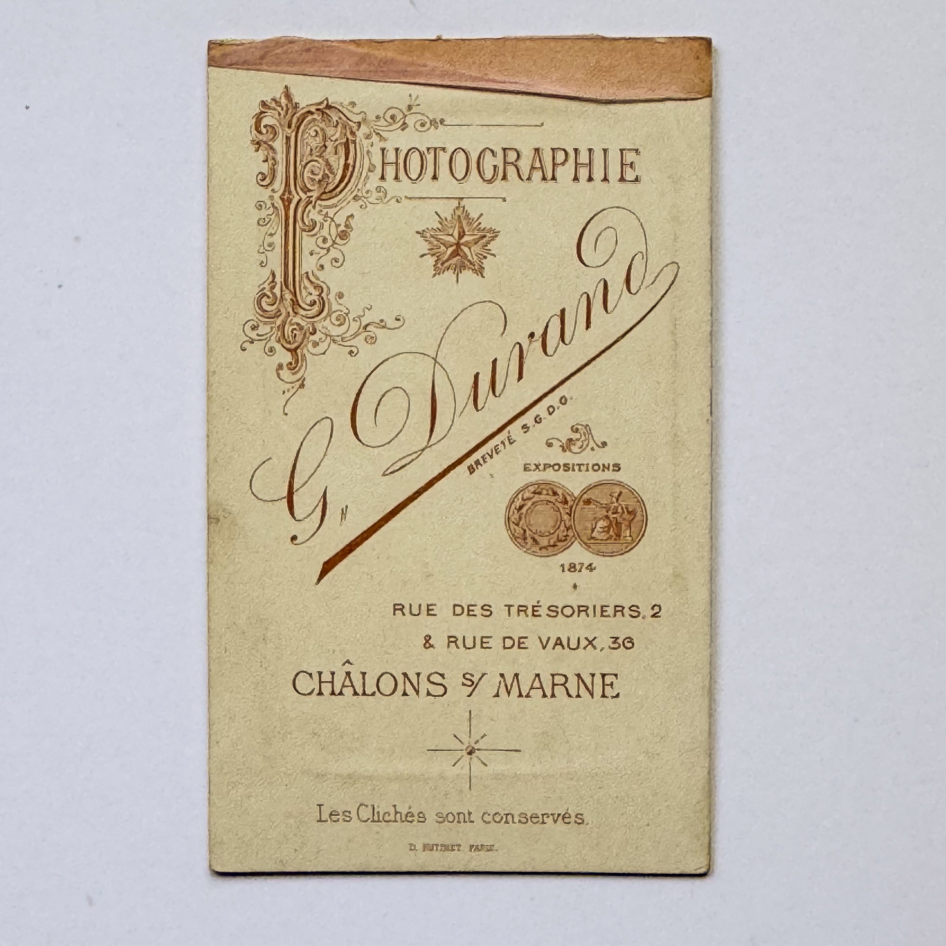 Militärporträt - G. Durand, Châlons-sur-Marne (ca. 1880)