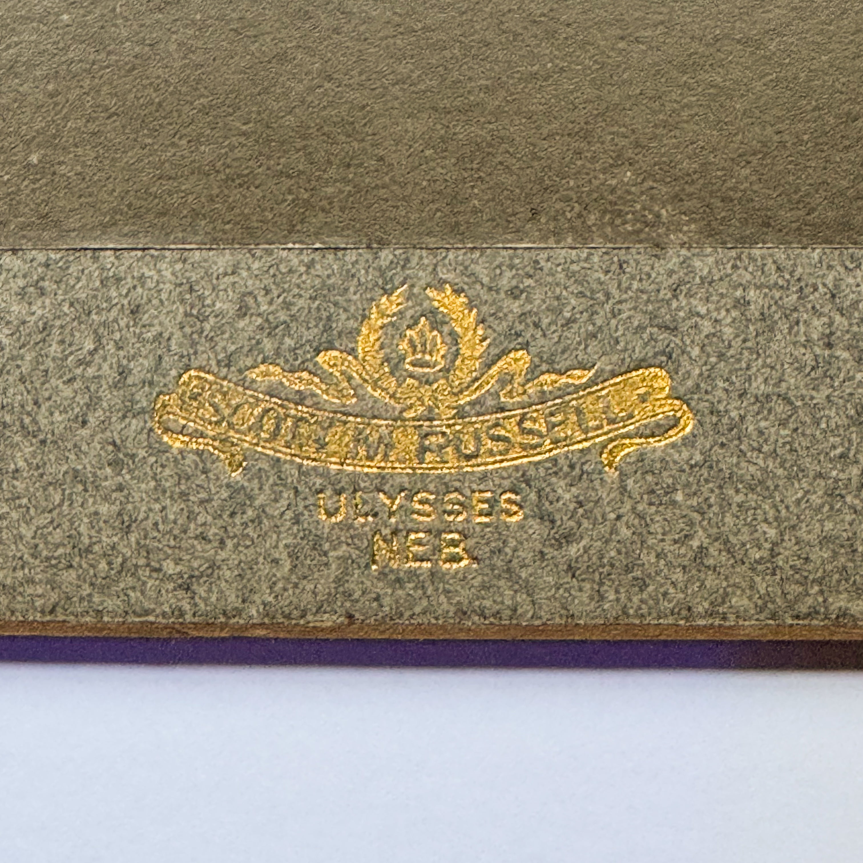 Portrait of a Young Man - WM Russell, Ulysses NEB (ca. 1900)