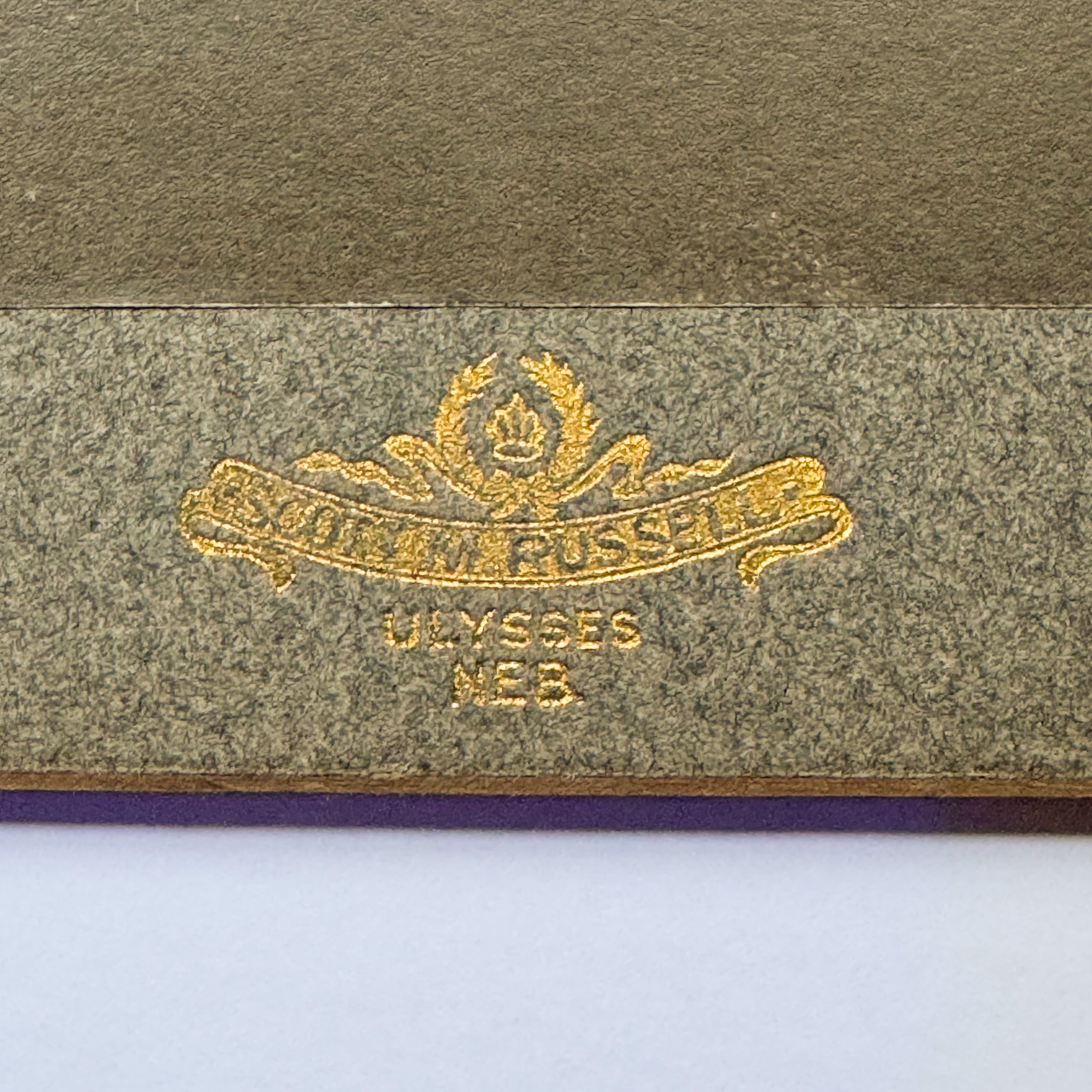 Portrait of a Young Man - WM Russell, Ulysses NEB (ca. 1900)