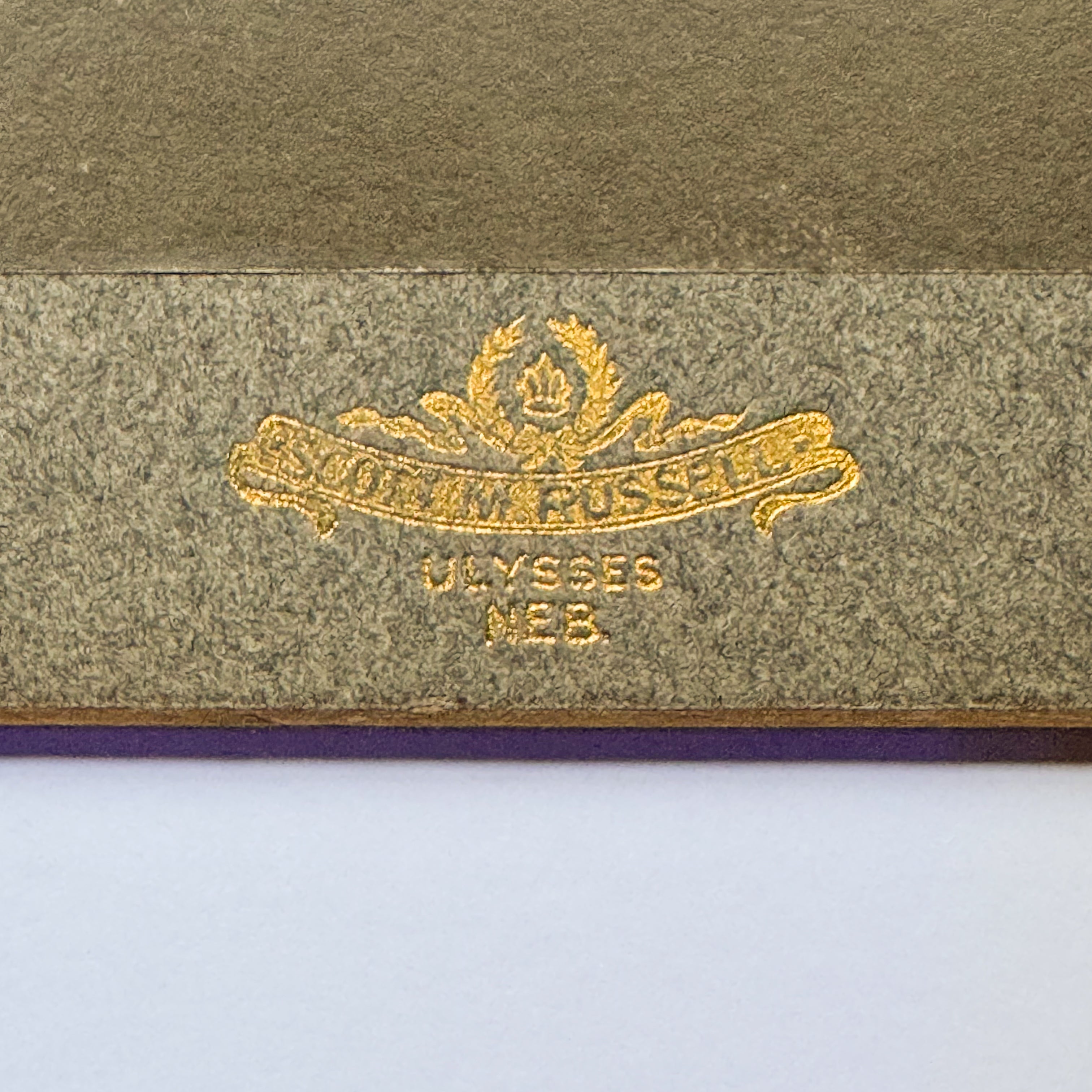 Portrait of a Young Man - WM Russell, Ulysses NEB (ca. 1900)