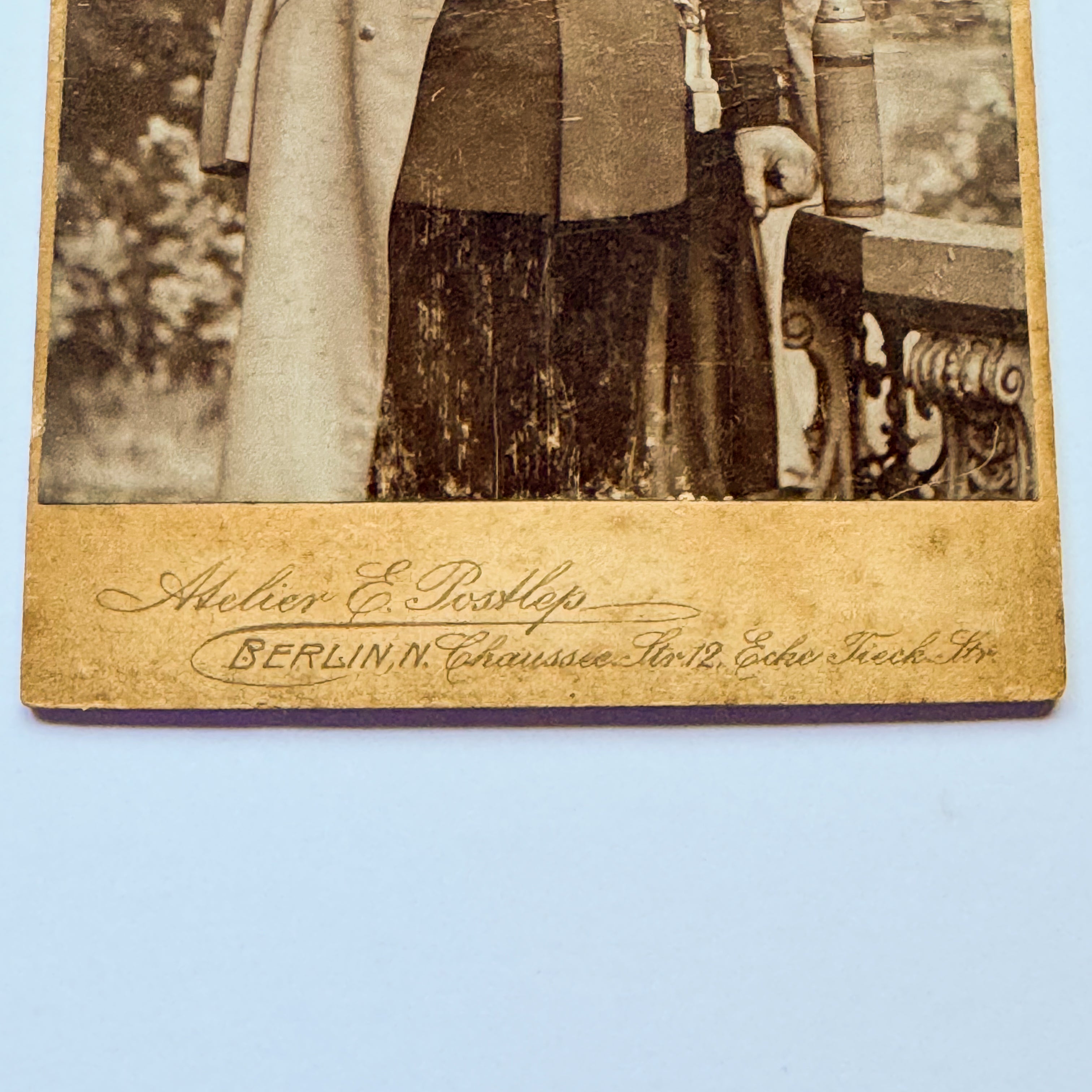 Porträt eines deutschen Offiziers - Atelier E. Postlep, Berlin (ca. 1905)