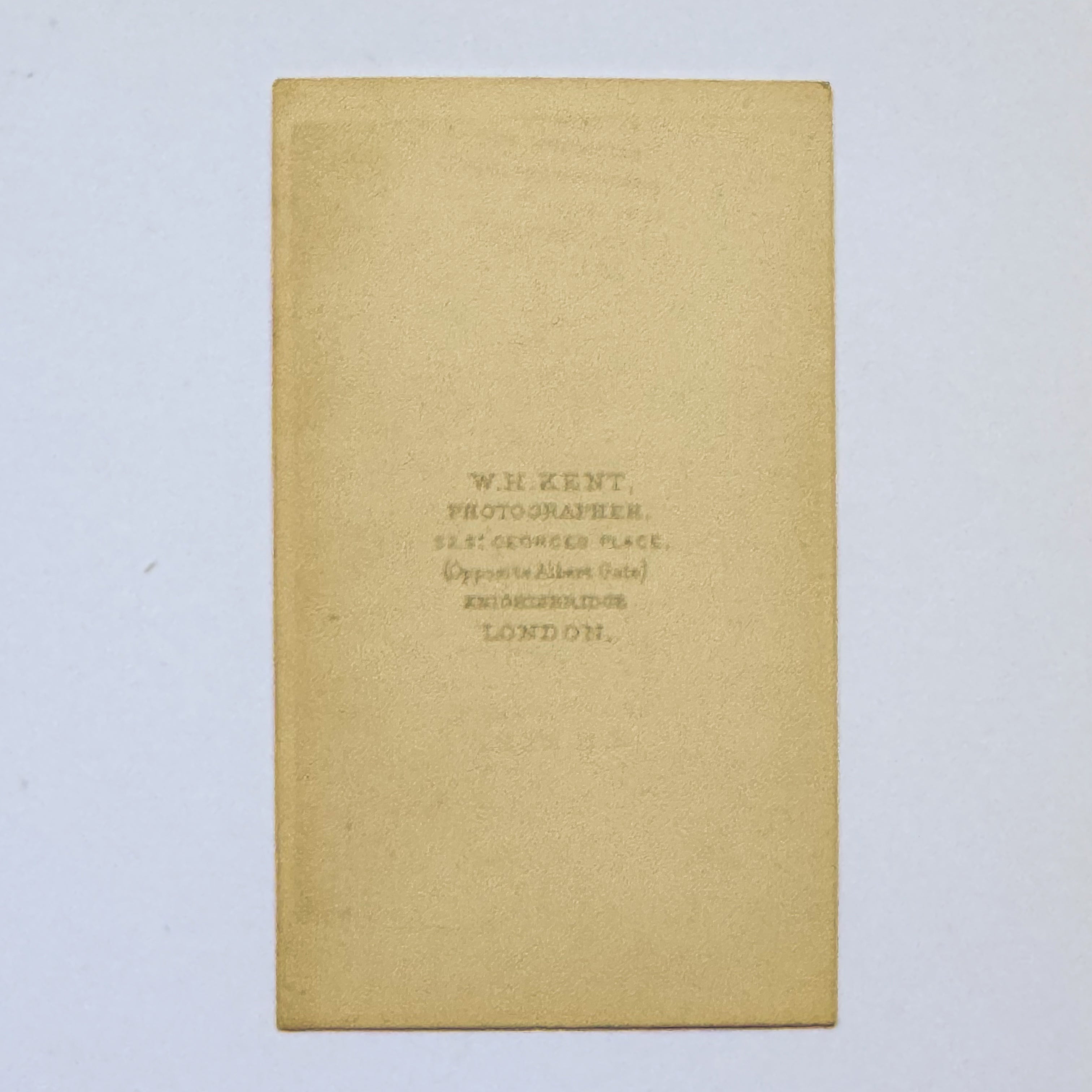 Portrait of a Woman in a Dark Dress - WH Kent, Knightsbridge London (ca. 1865)