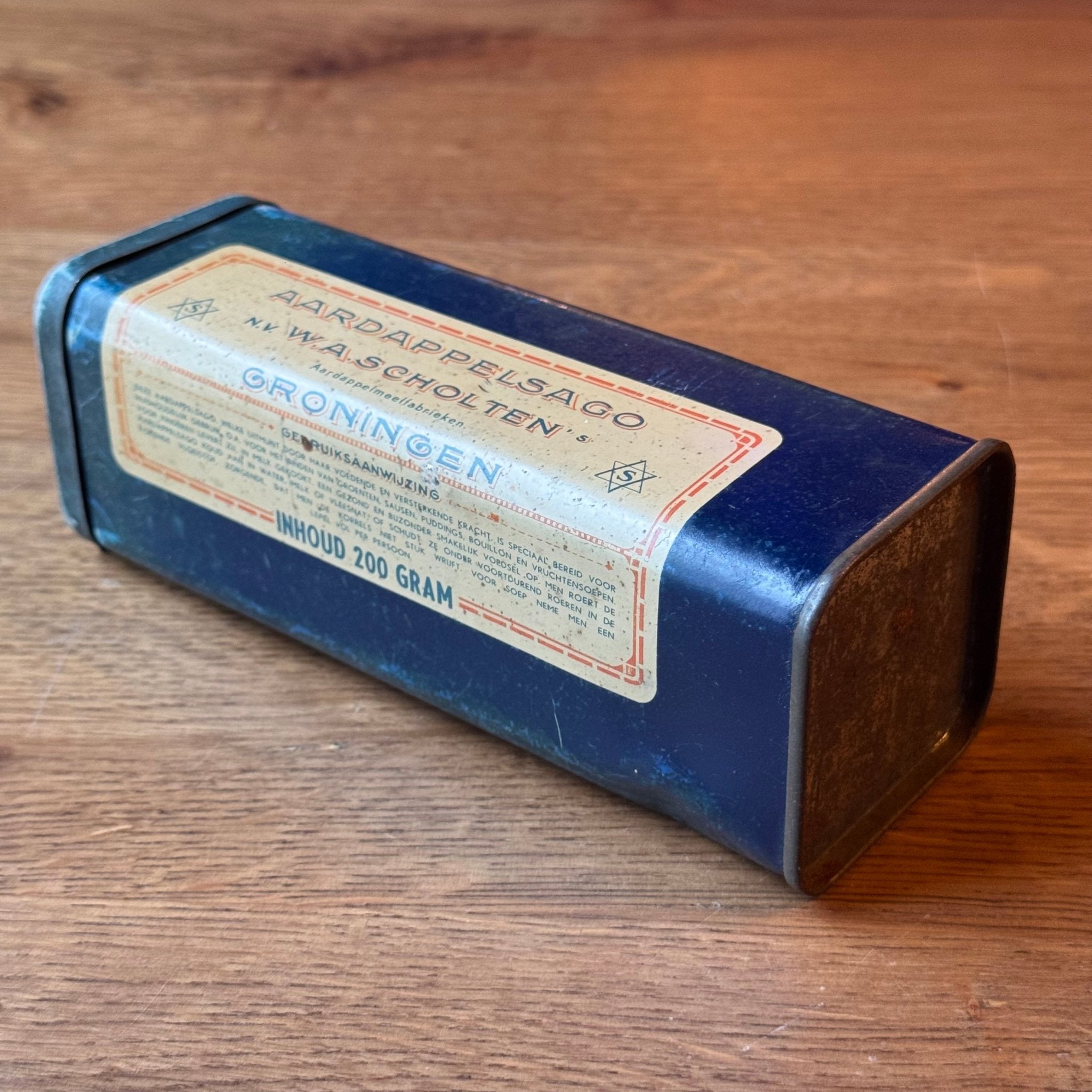 Antiek Aardappelsago Blik – W.A. Scholten Groningen - The Collectionist