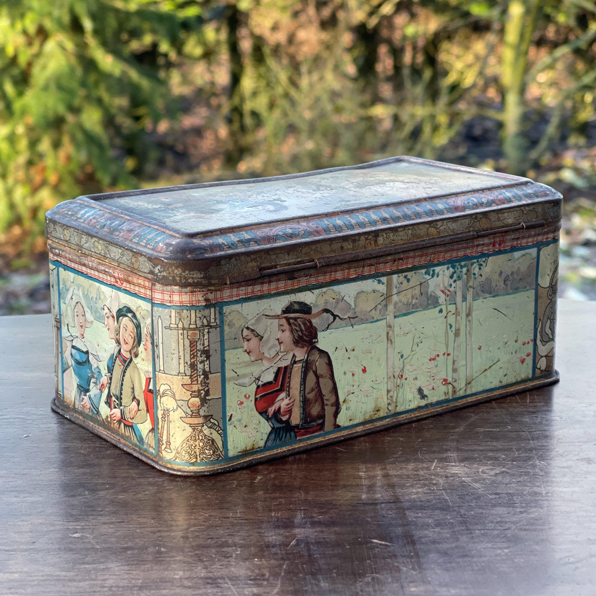 Antiek biscuitsblik Lefèvre - Utile (LU) – Grands Prix Parijs & Brussel, ca. 1900–1910 - The Collectionist