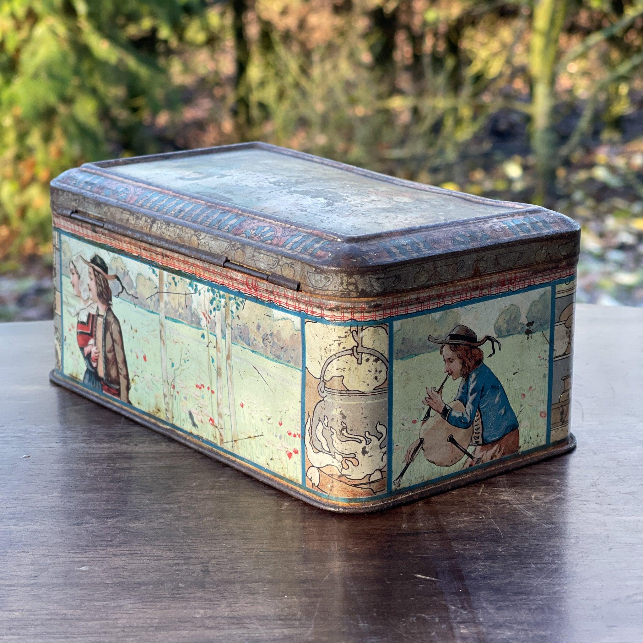 Antiek biscuitsblik Lefèvre - Utile (LU) – Grands Prix Parijs & Brussel, ca. 1900–1910 - The Collectionist
