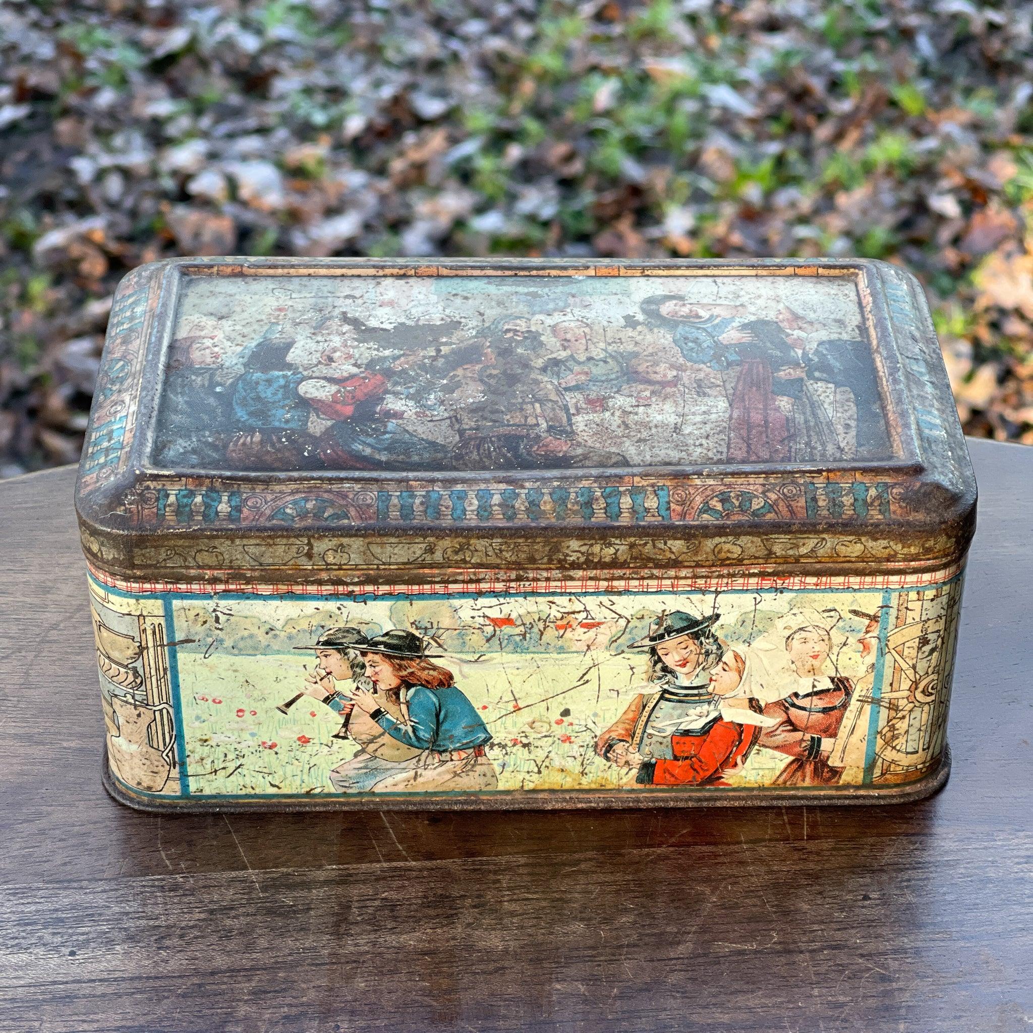 Antiek biscuitsblik Lefèvre - Utile (LU) – Grands Prix Parijs & Brussel, ca. 1900–1910 - The Collectionist