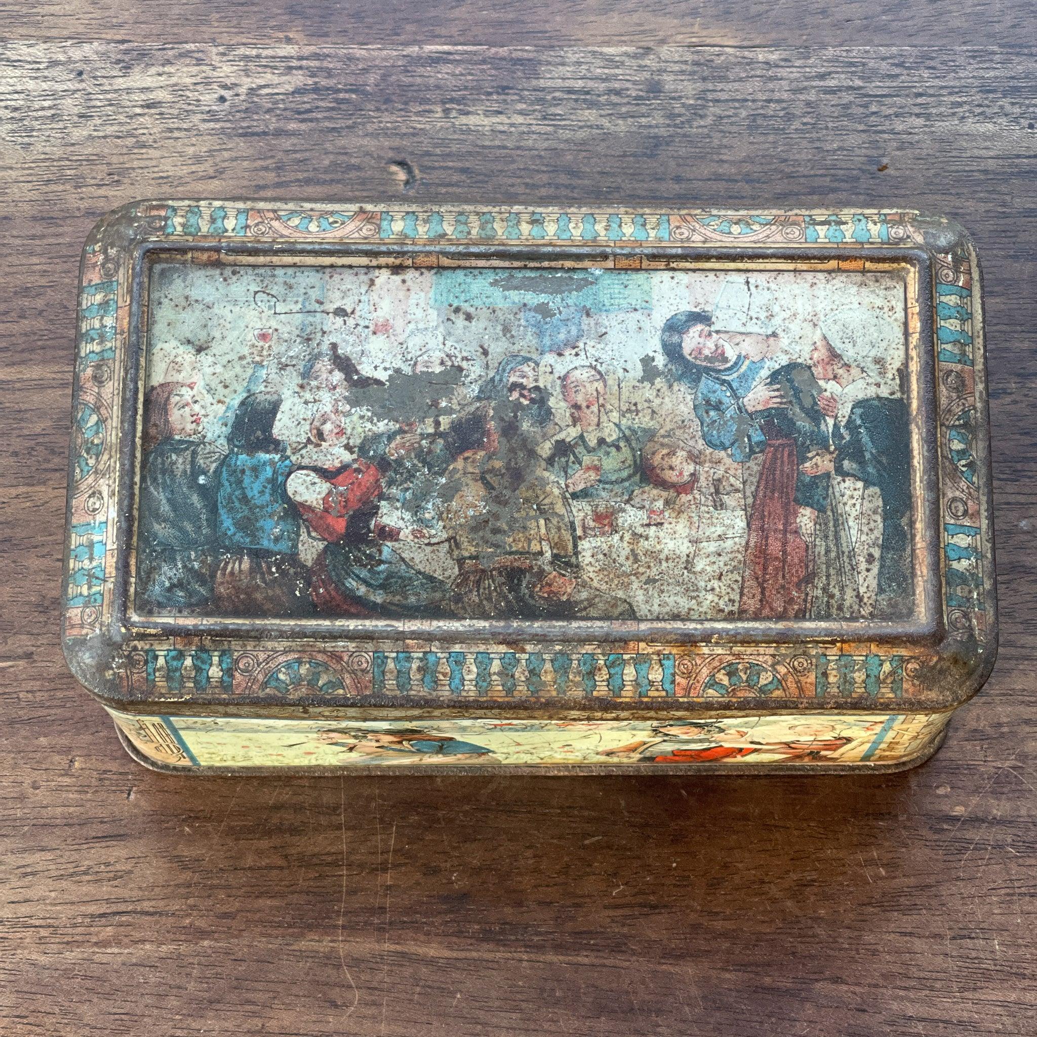 Antiek biscuitsblik Lefèvre - Utile (LU) – Grands Prix Parijs & Brussel, ca. 1900–1910 - The Collectionist