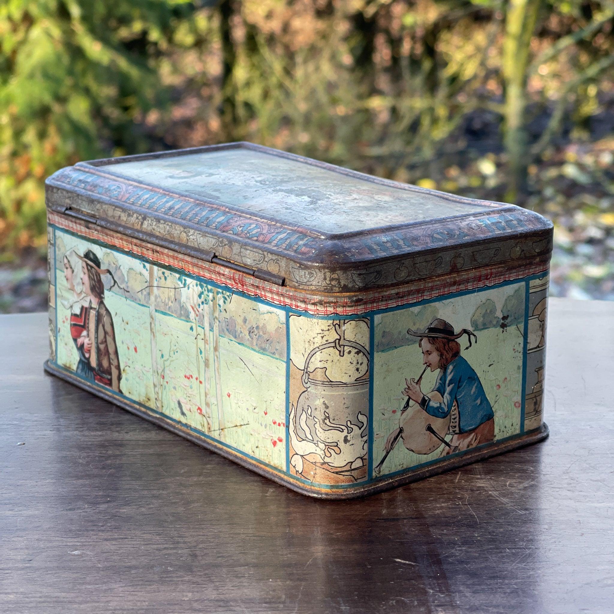 Antiek biscuitsblik Lefèvre - Utile (LU) – Grands Prix Parijs & Brussel, ca. 1900–1910 - The Collectionist