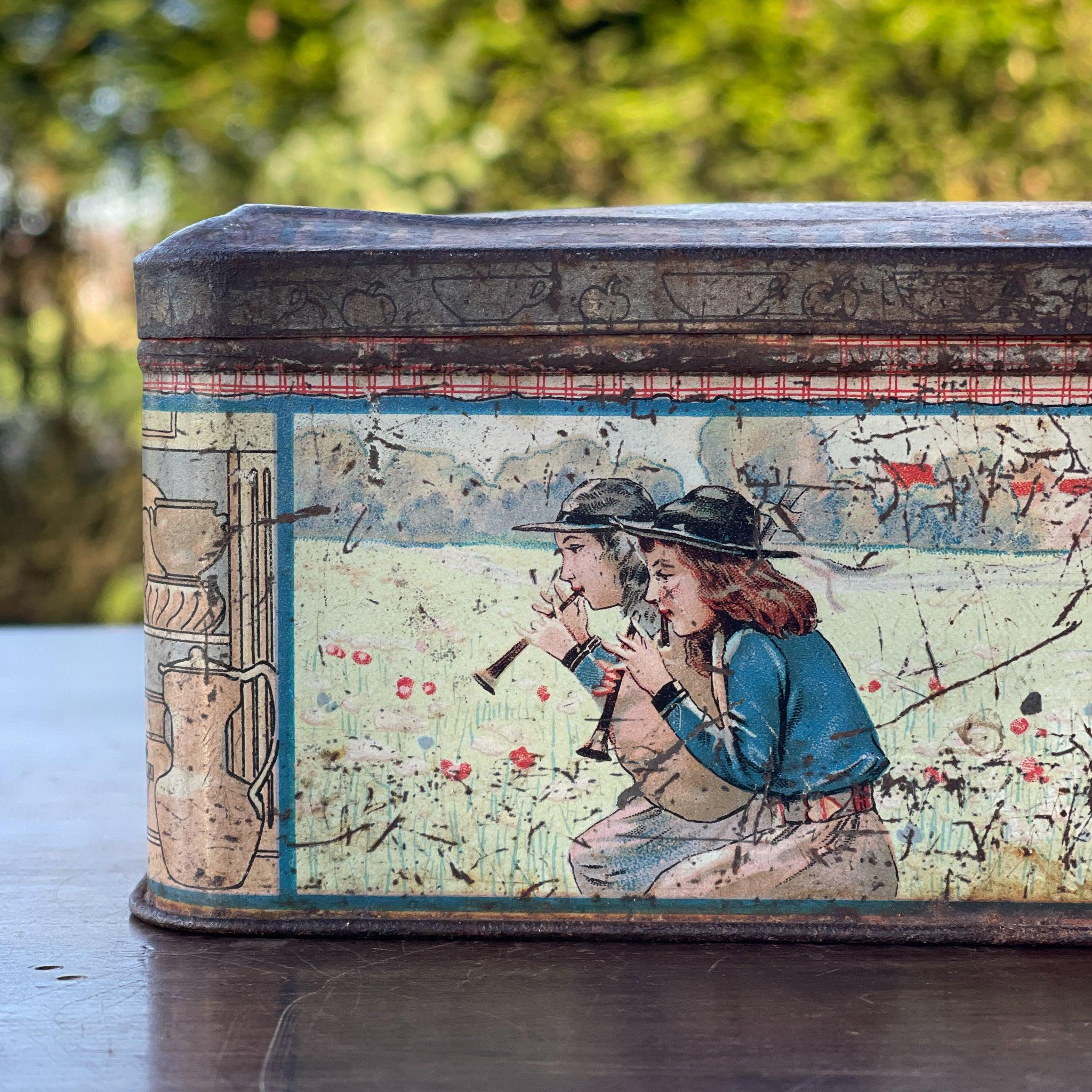 Antiek biscuitsblik Lefèvre - Utile (LU) – Grands Prix Parijs & Brussel, ca. 1900–1910 - The Collectionist