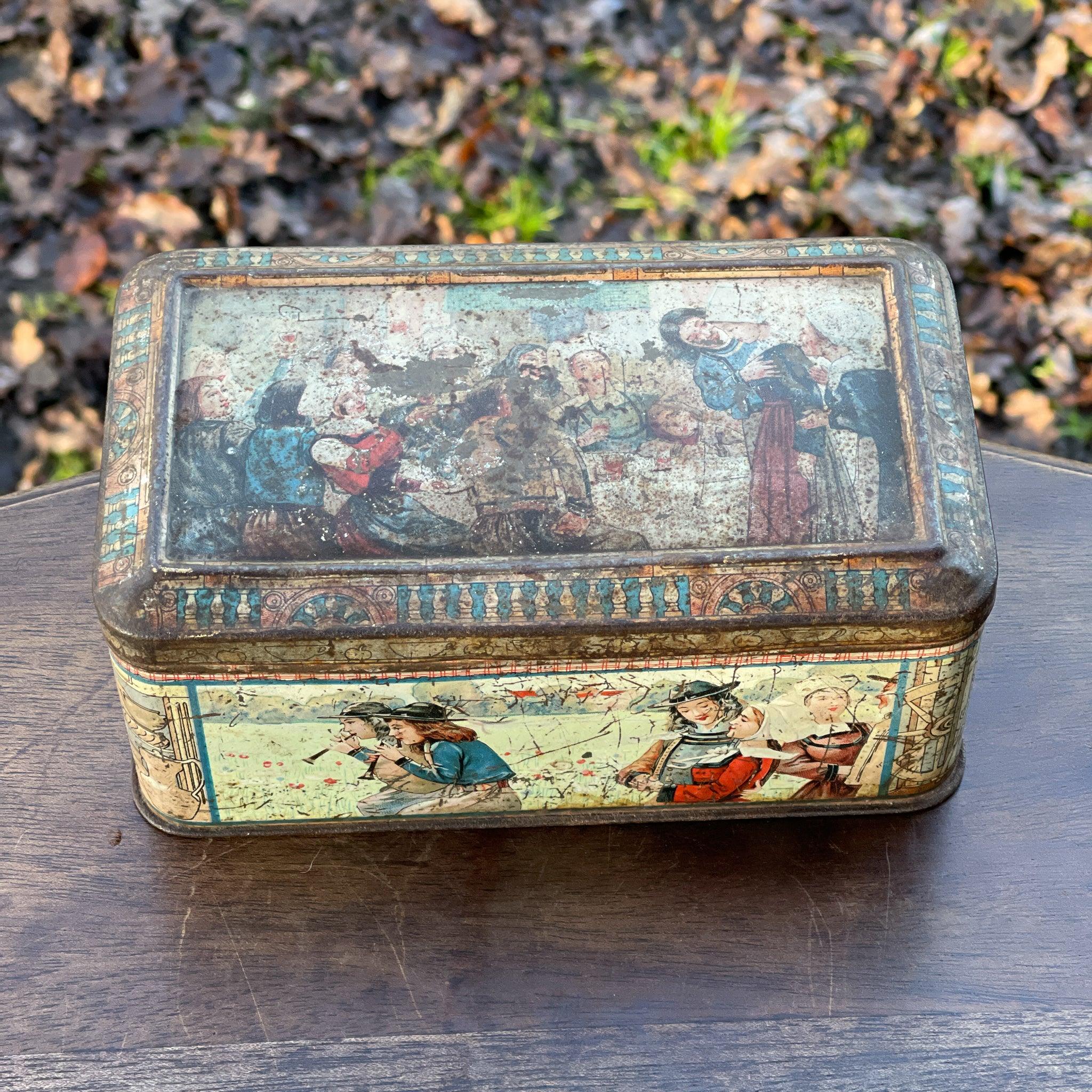 Antiek biscuitsblik Lefèvre - Utile (LU) – Grands Prix Parijs & Brussel, ca. 1900–1910 - The Collectionist