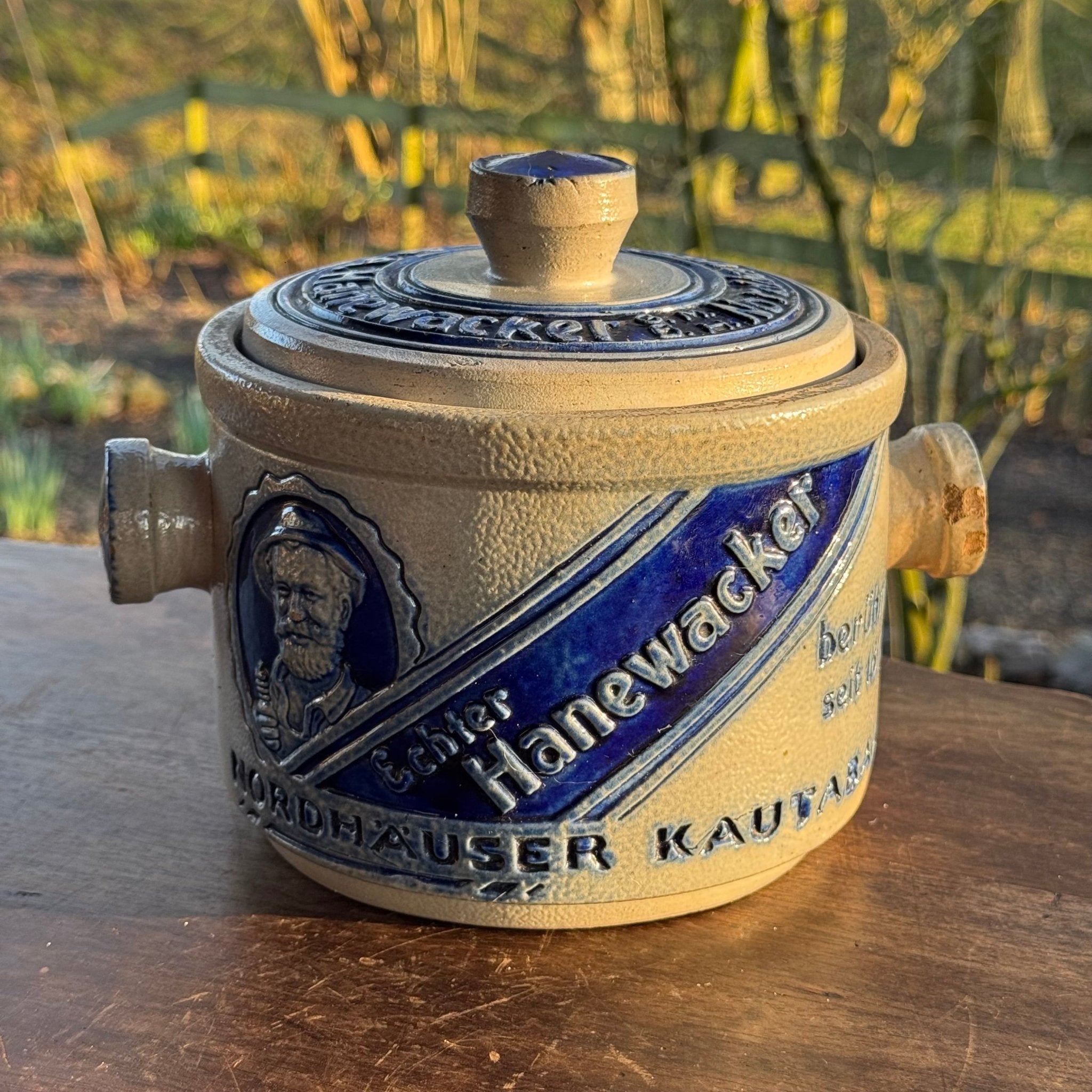 Antieke Nordhäuser Kautabak Echter Hanewacker Tabakspot 1920 - The Collectionist