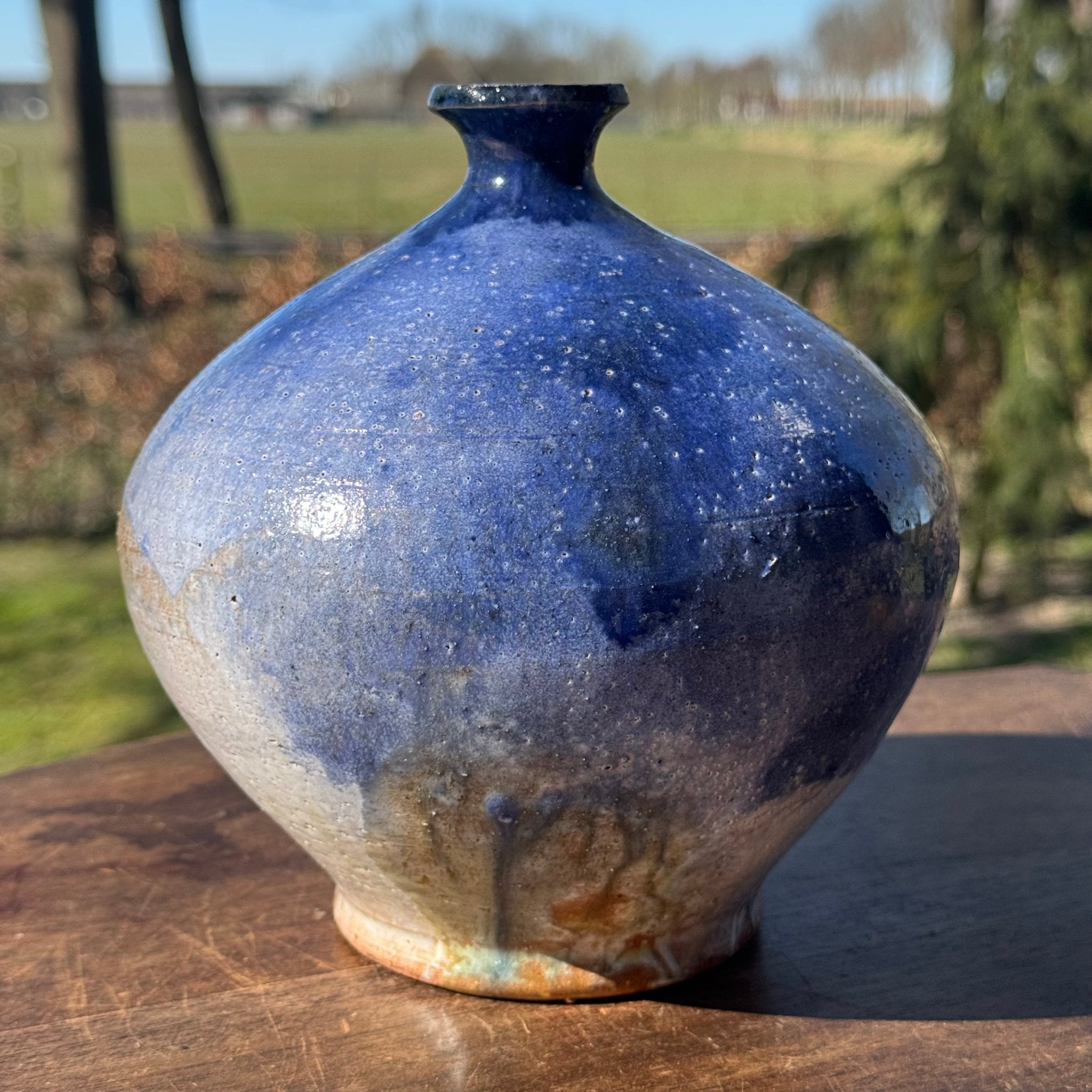 Blauwe Keramische Vaas - The Collectionist