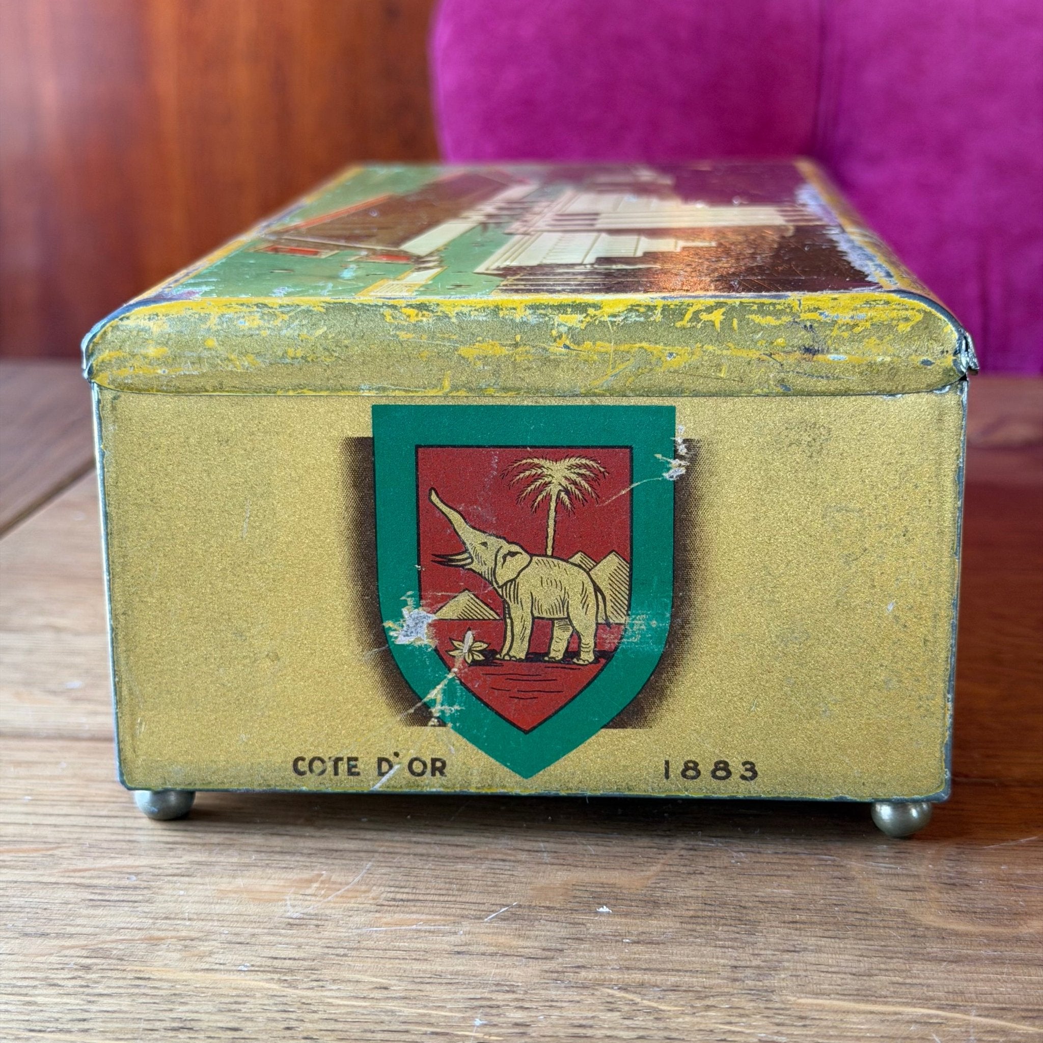 Côte d’Or chocoladeblik – Brussel Wereldtentoonstelling 1935