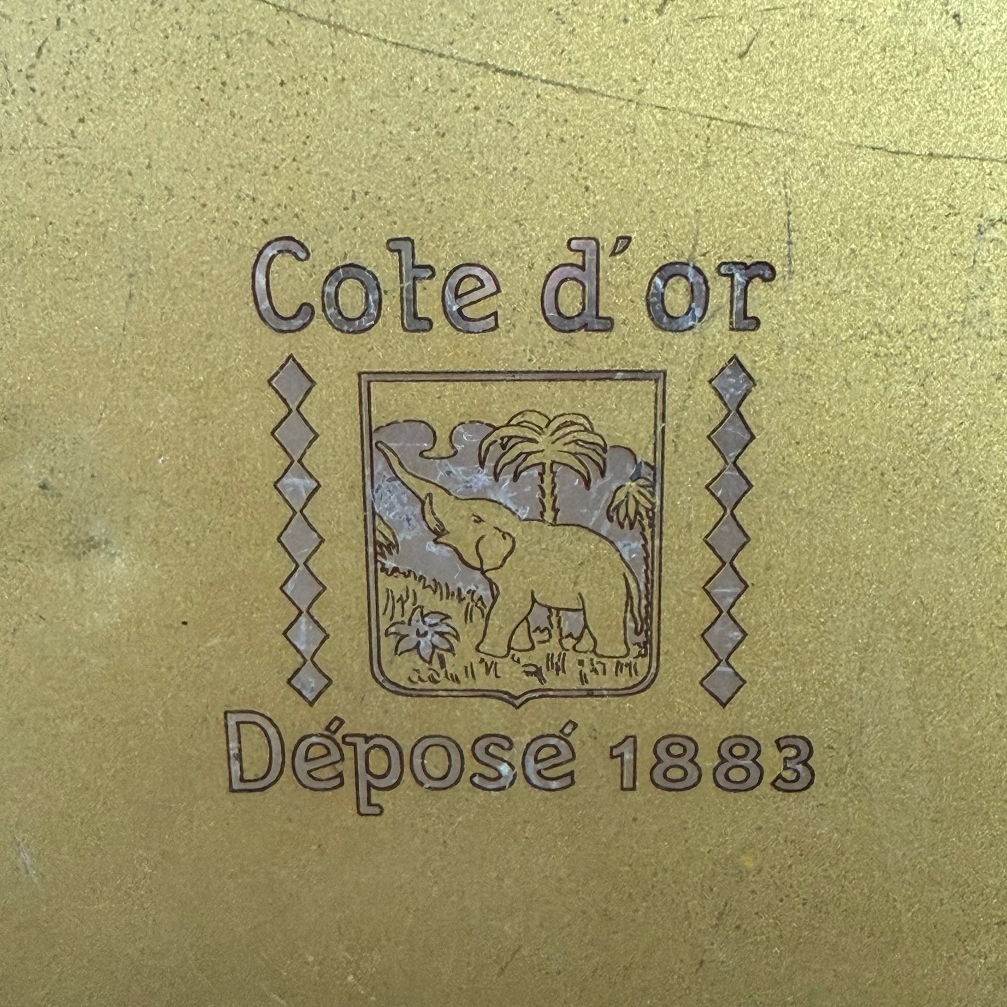 Côte d’Or chocoladeblik – Brussel Wereldtentoonstelling 1935