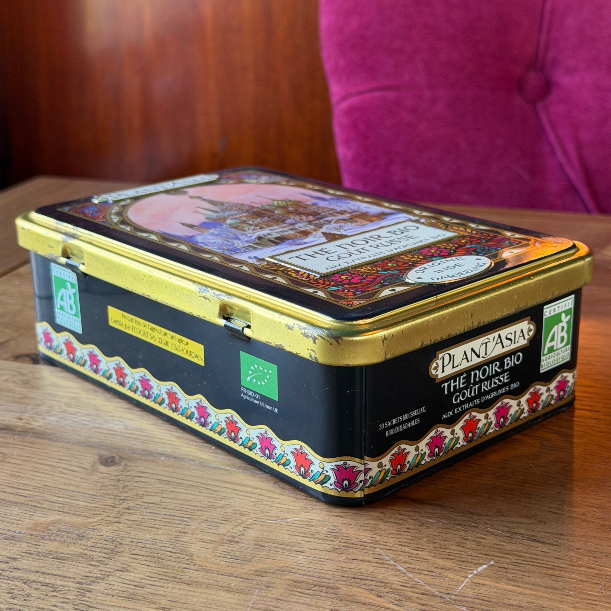 Decoratief Theeblik Plant’Asia – Thé Noir Bio Goût Russe – Darjeeling
