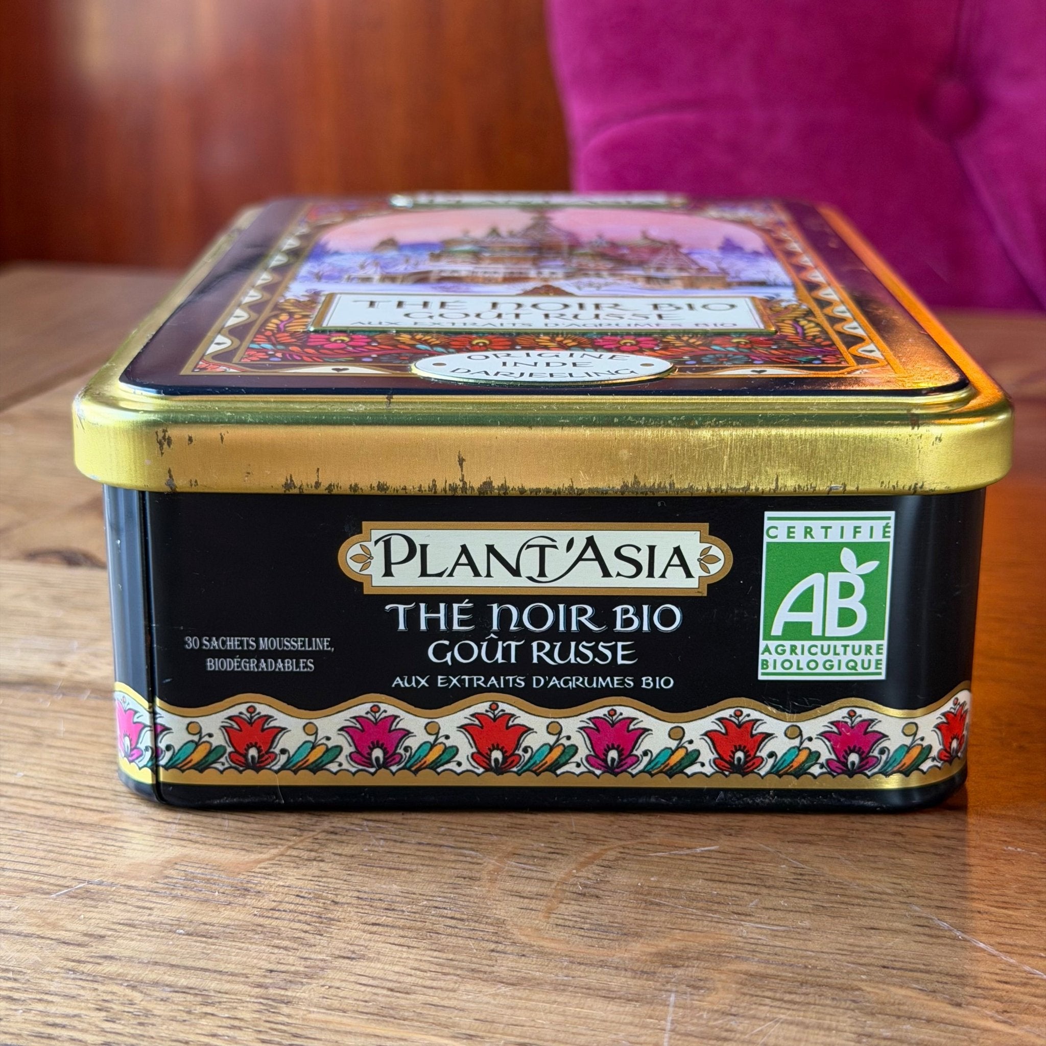 Decoratief Theeblik Plant’Asia – Thé Noir Bio Goût Russe – Darjeeling